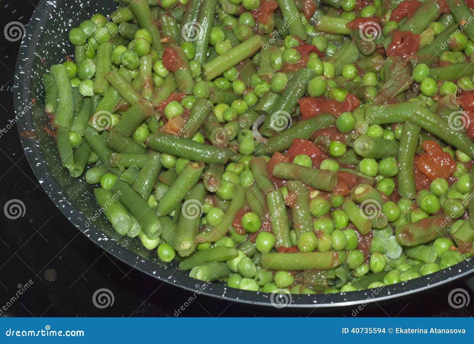 Peas and tomatoes stock photo. Image of kitchen, ingredient 40735594