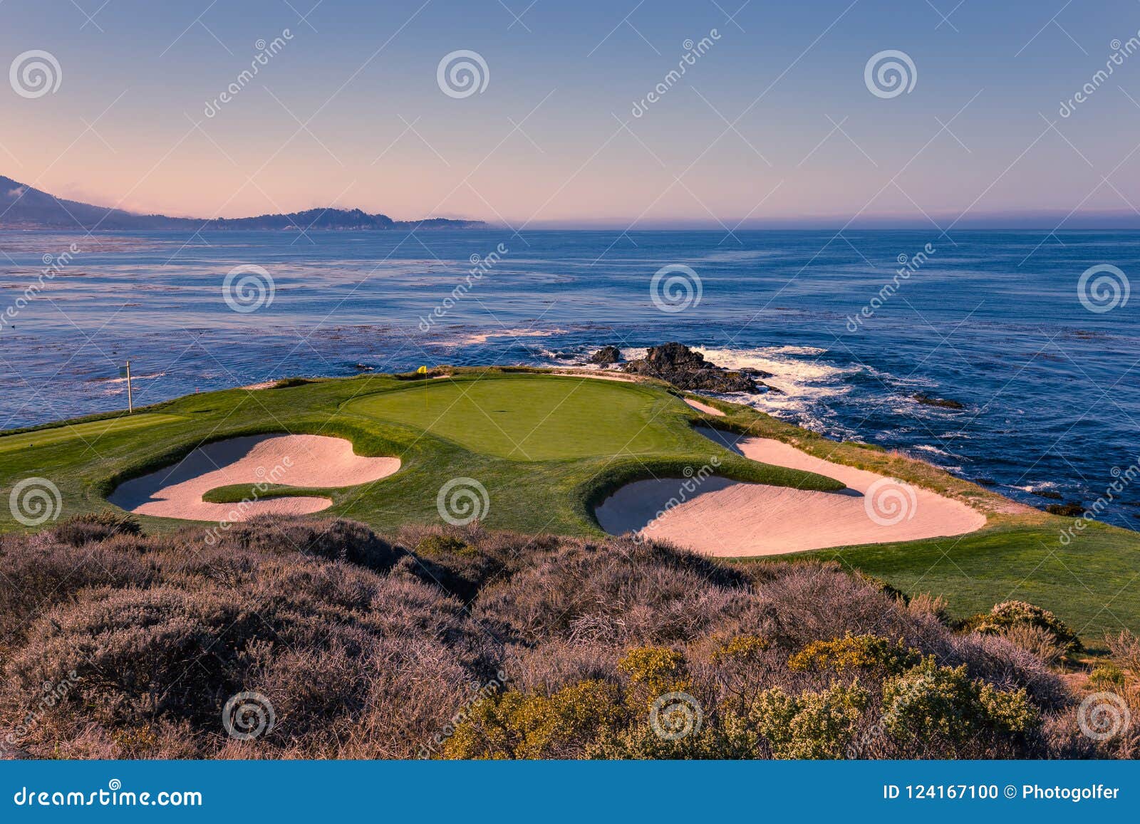 pebble beach golf course, monterey, california, usa