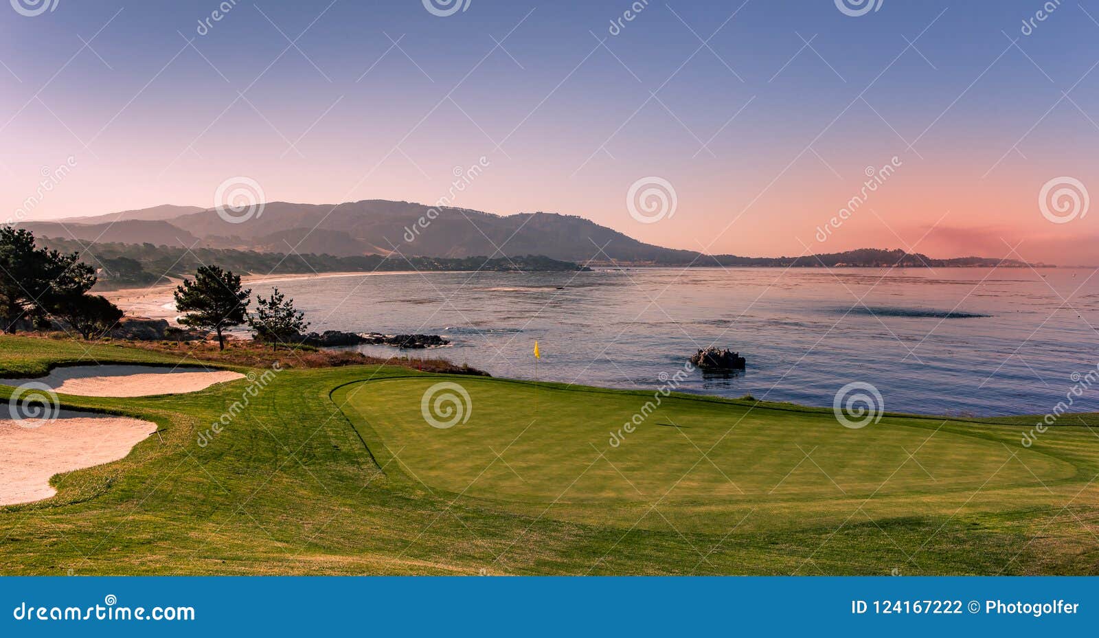 pebble beach golf course, monterey, california, usa