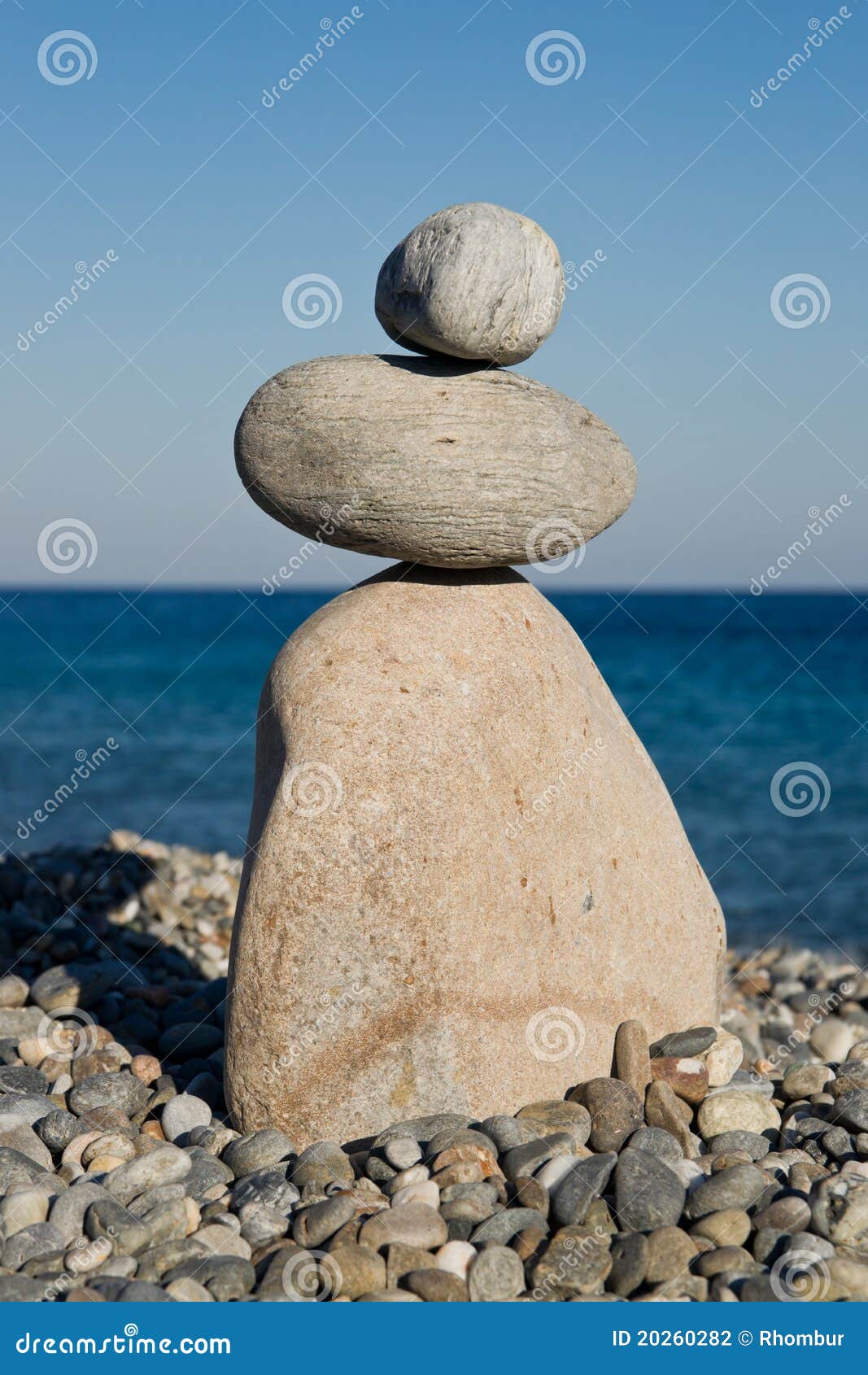 Pebble Sculpture at the Beach Stock Photo Image of tower, pebble