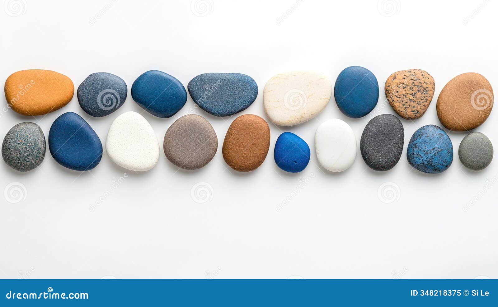 pebble stone on white background: a simple and elegant touch