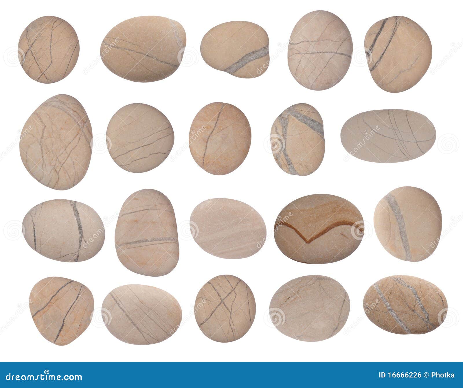 Pebbles collection stock photo. Image of rocks, oval - 16666226