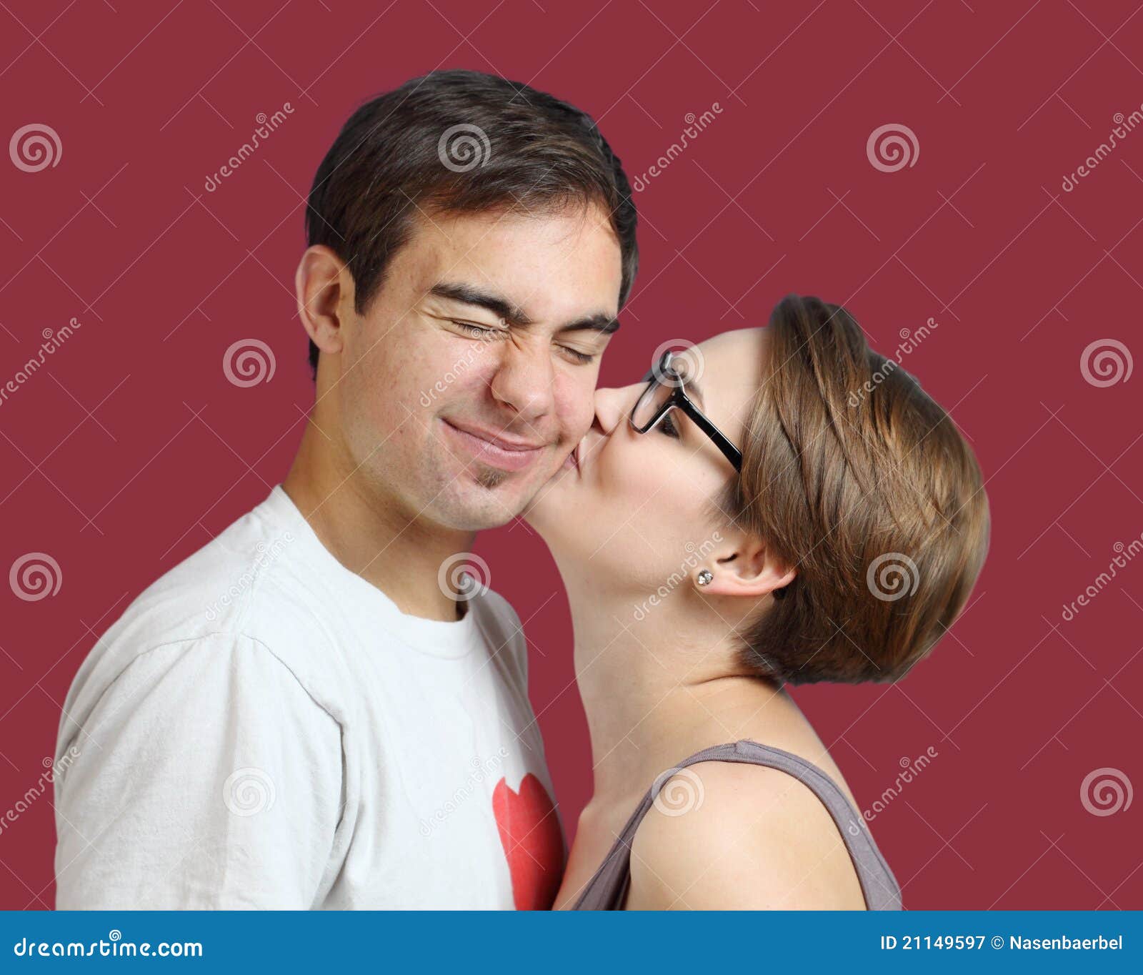Peck on the cheek meaning