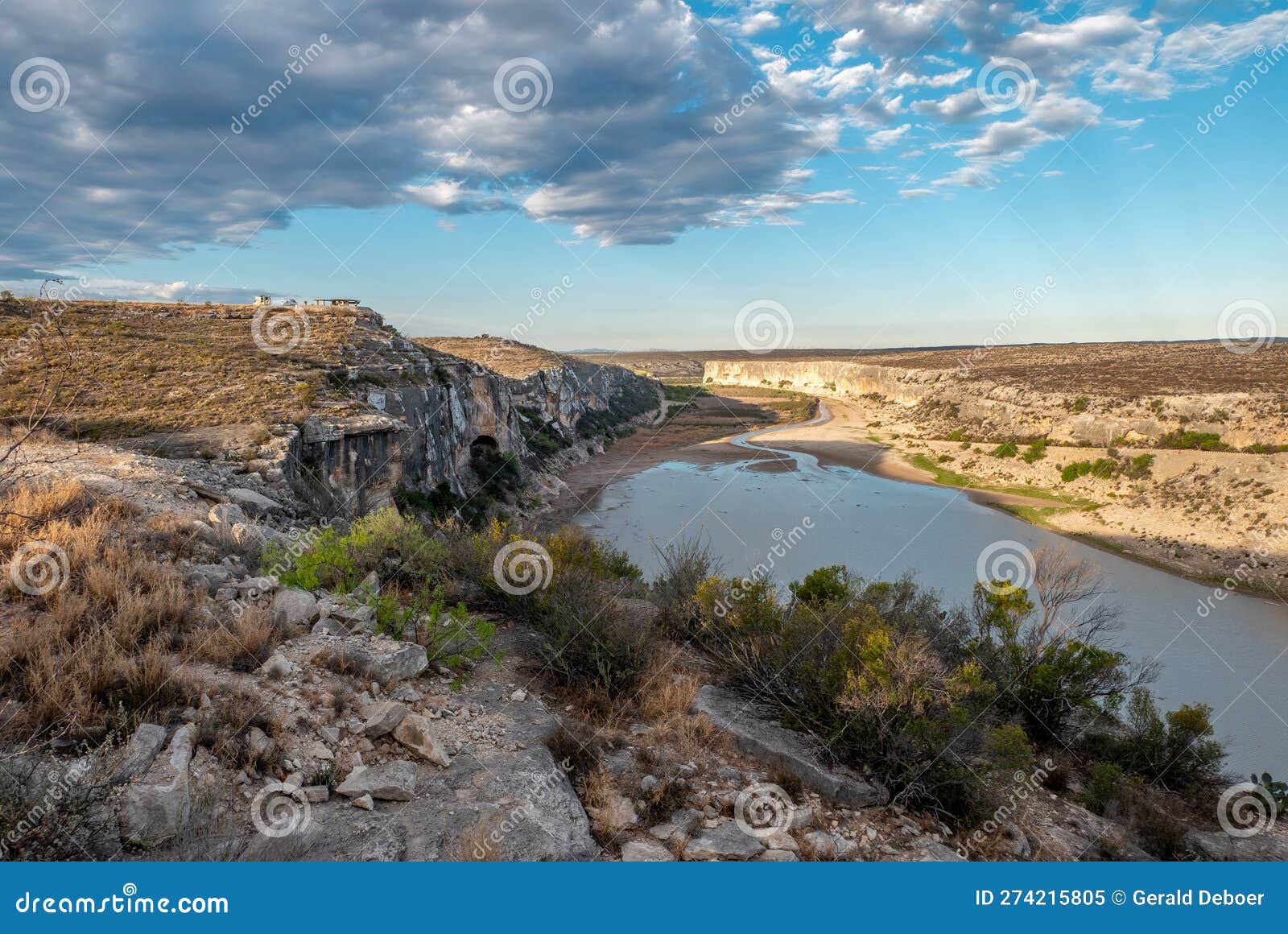 The Pecos River Valley in Texas Stock Image - Image of river