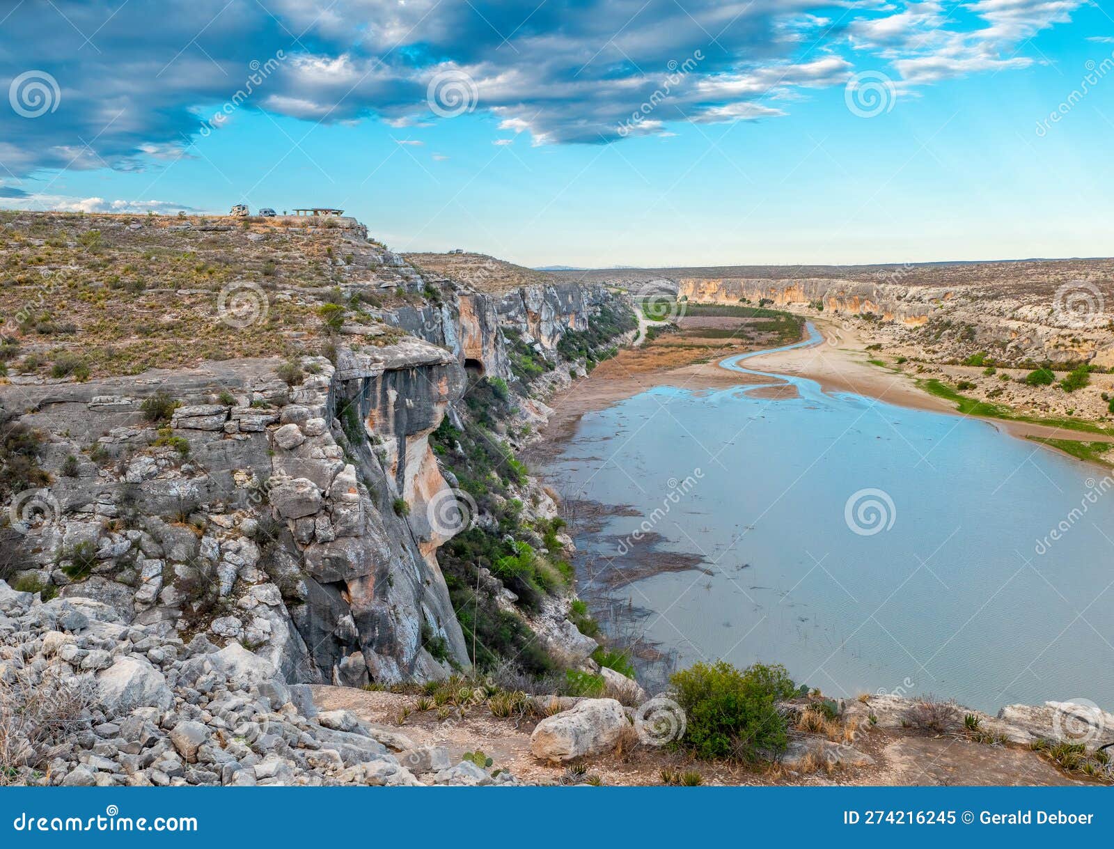 The Pecos River Valley in Texas Stock Image - Image of refreshing, drying:  274216245