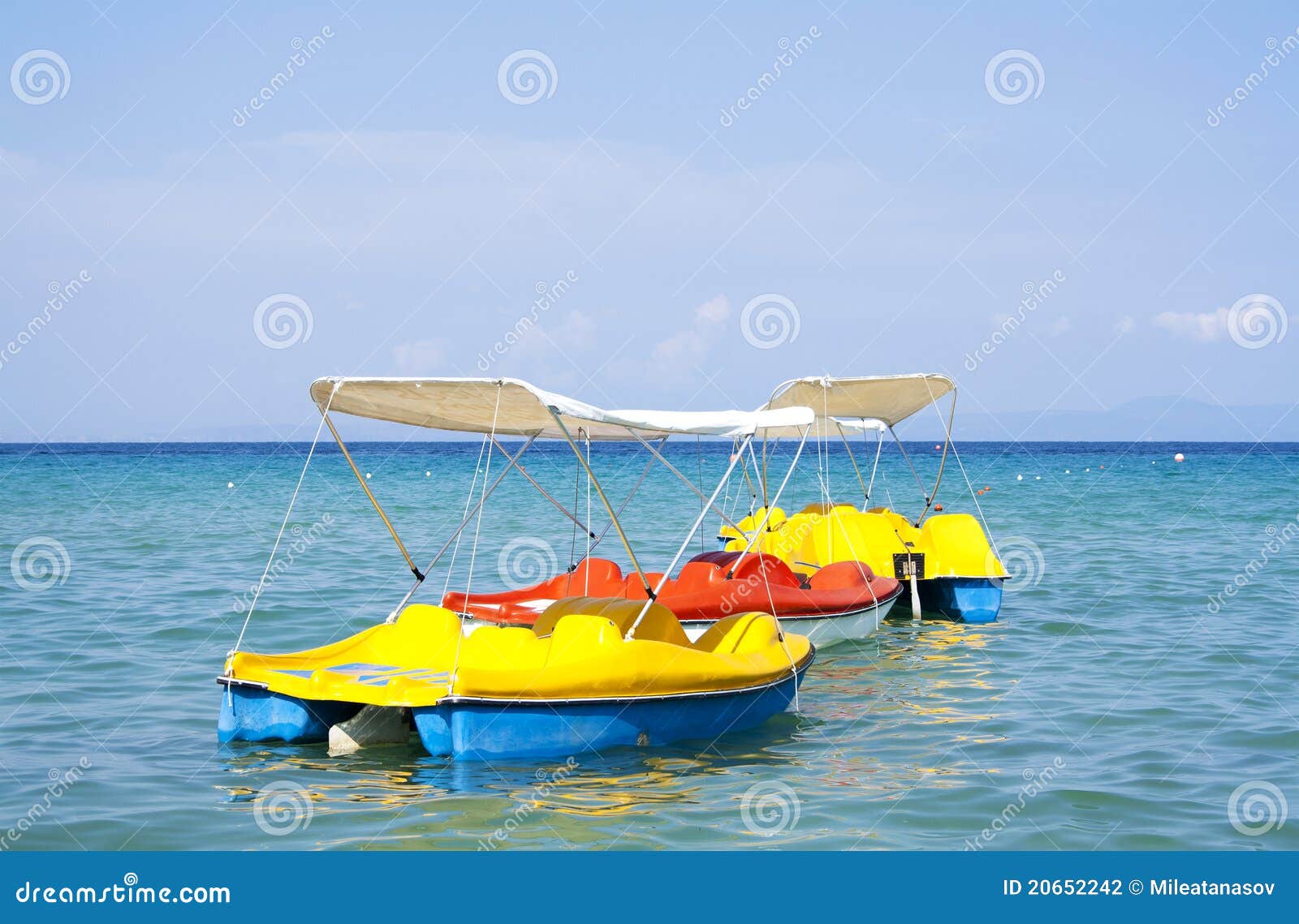 Pedal boats stock photo. Image of pedalo, paddle, aqua 20652242