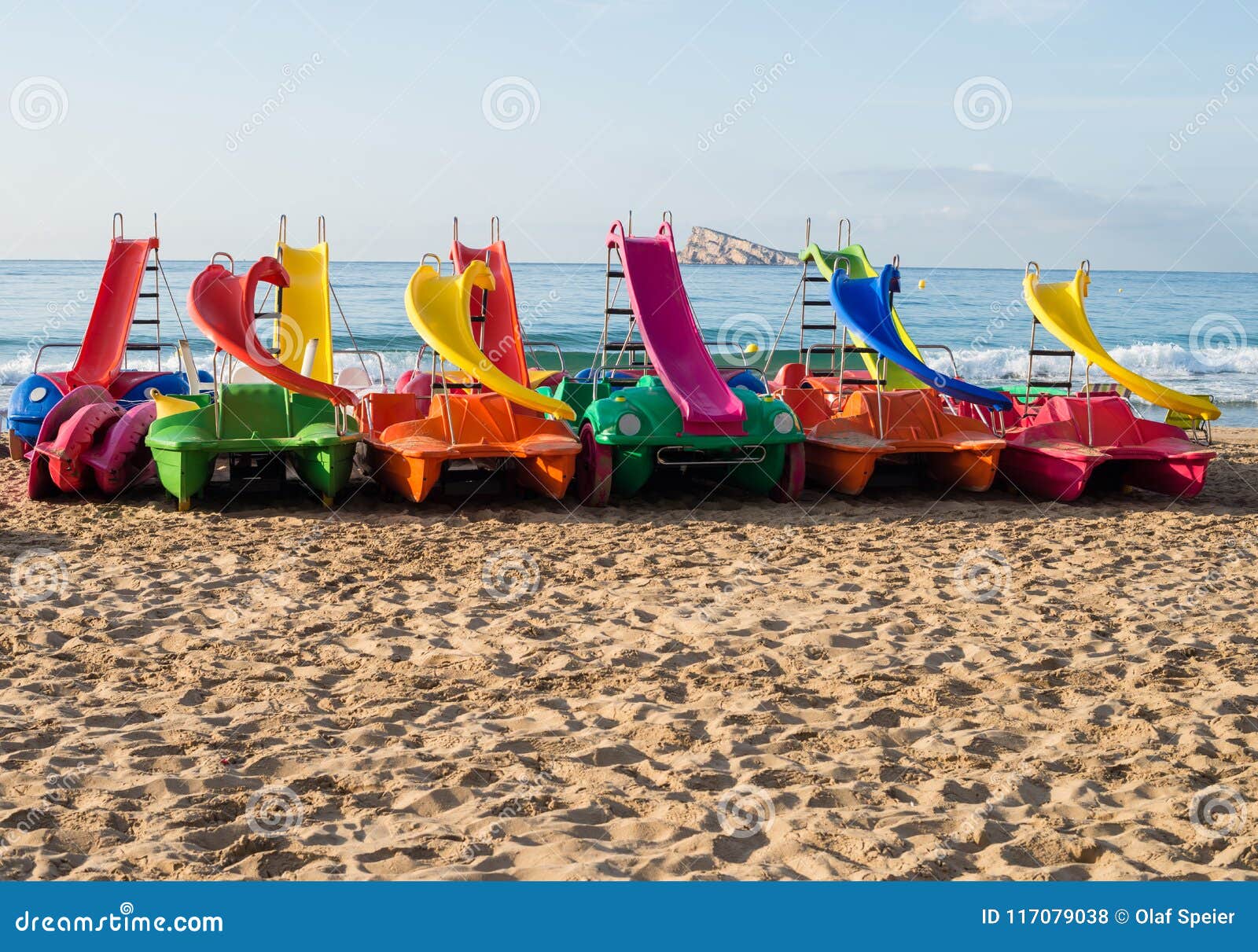 pedal boats on benidorm beach