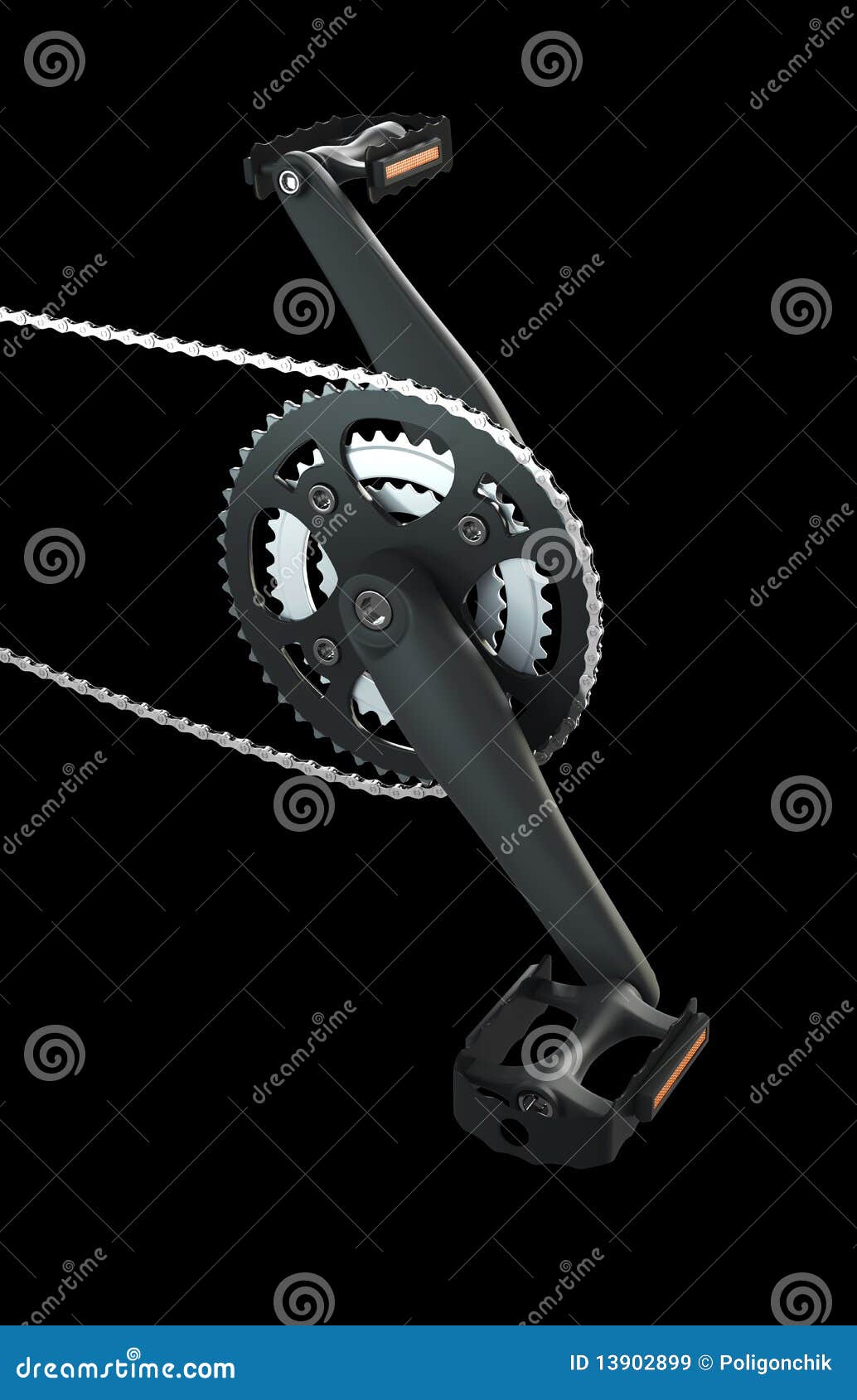 Pedals and Chains of Bicycle Stock Illustration Illustration of cycle