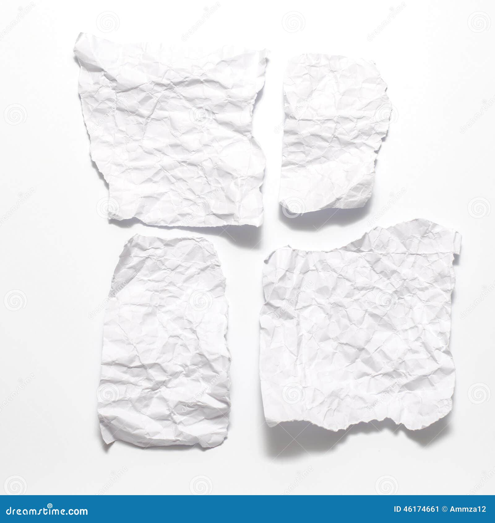 Pedazo de papel arrugado imagen de archivo. Imagen de poste 46174661