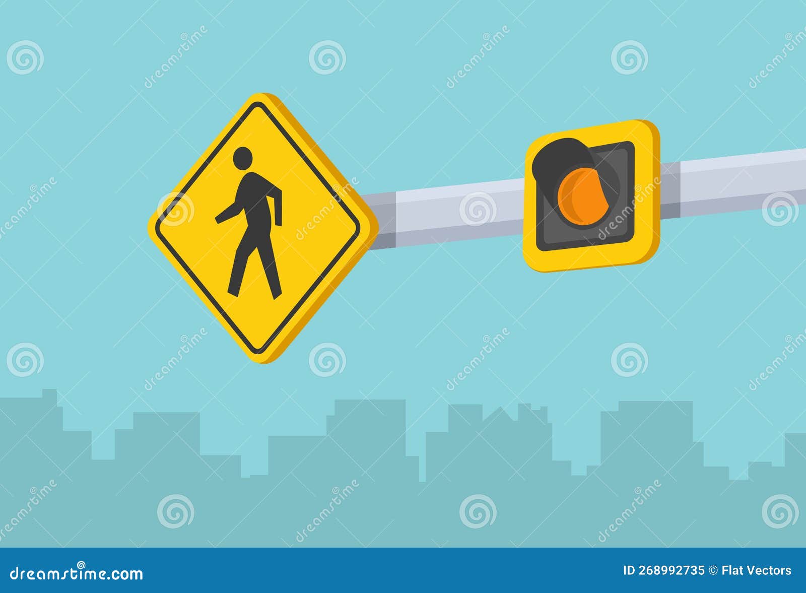 Simple Us Crossing Signs Stock Illustration - Download Image Now