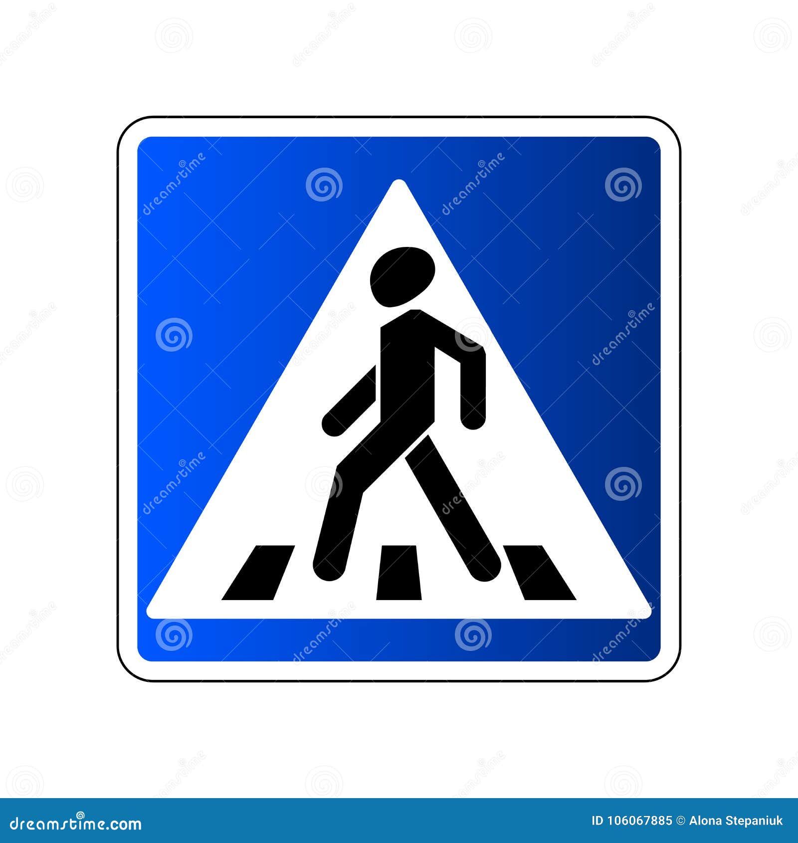 Pedestrian Crossing (Symbol) Sign