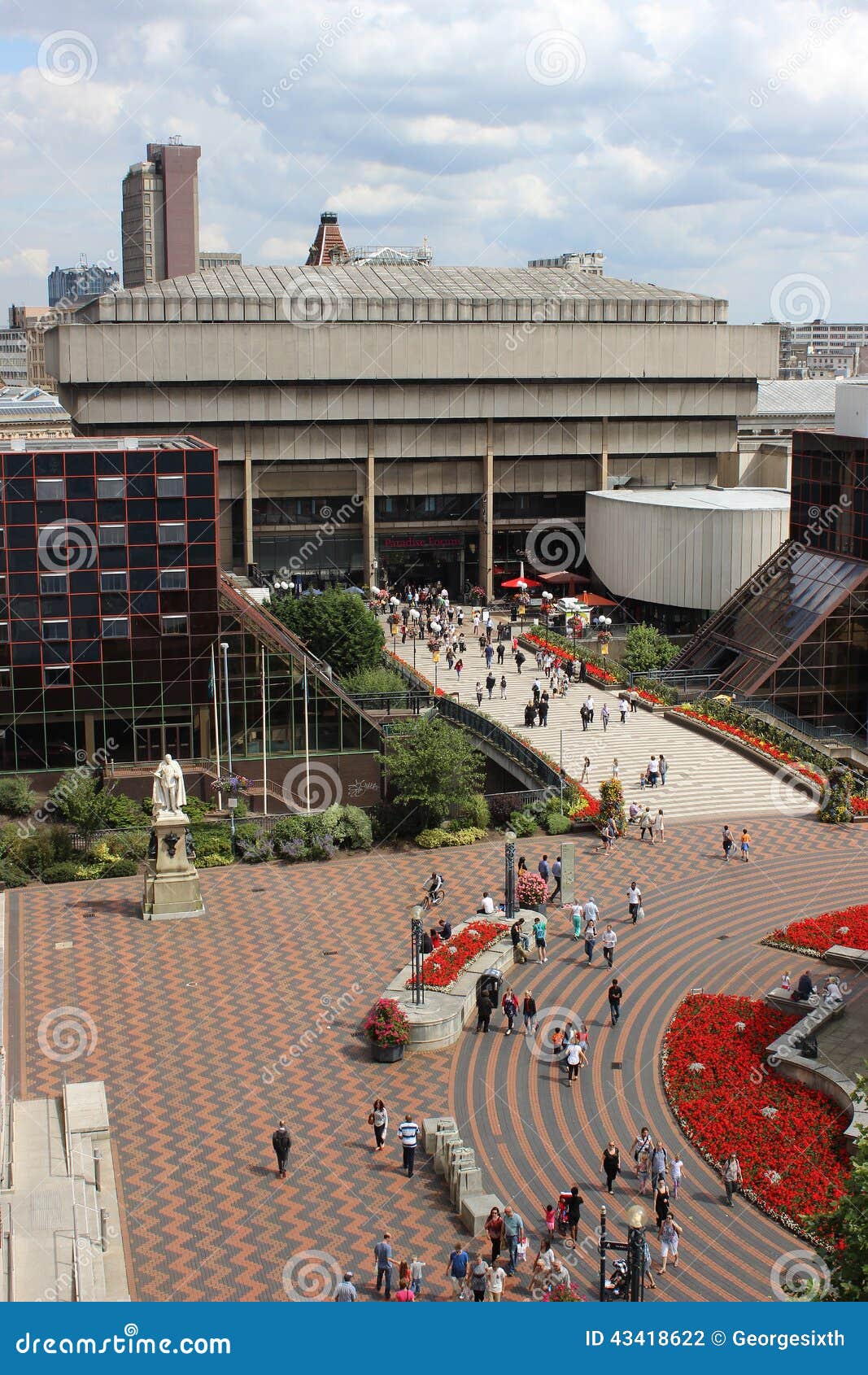 Pedestrians Outside Paradise Forum Birmingham Editorial