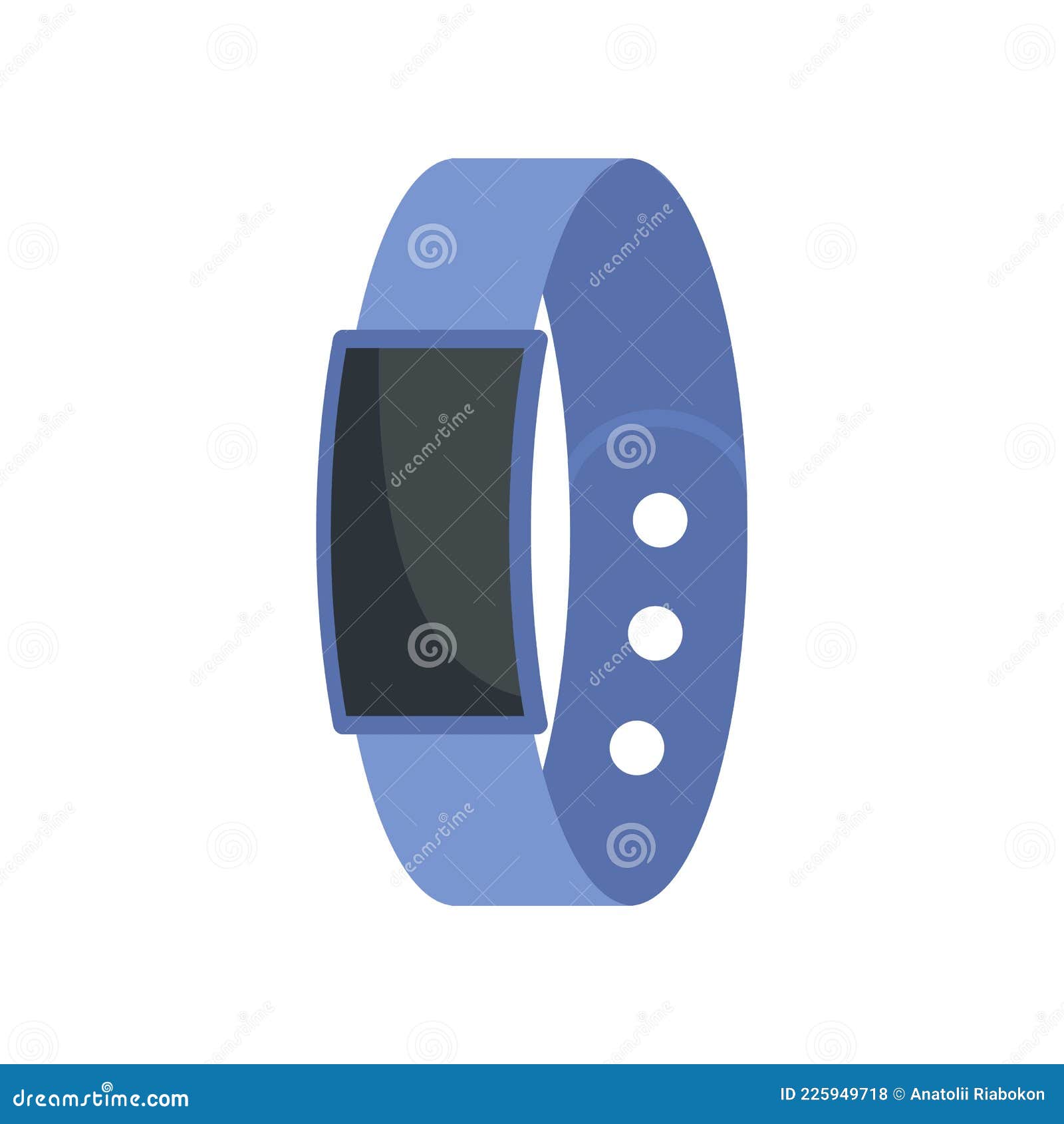 Pedometer bracelet icon outline style Royalty Free Vector