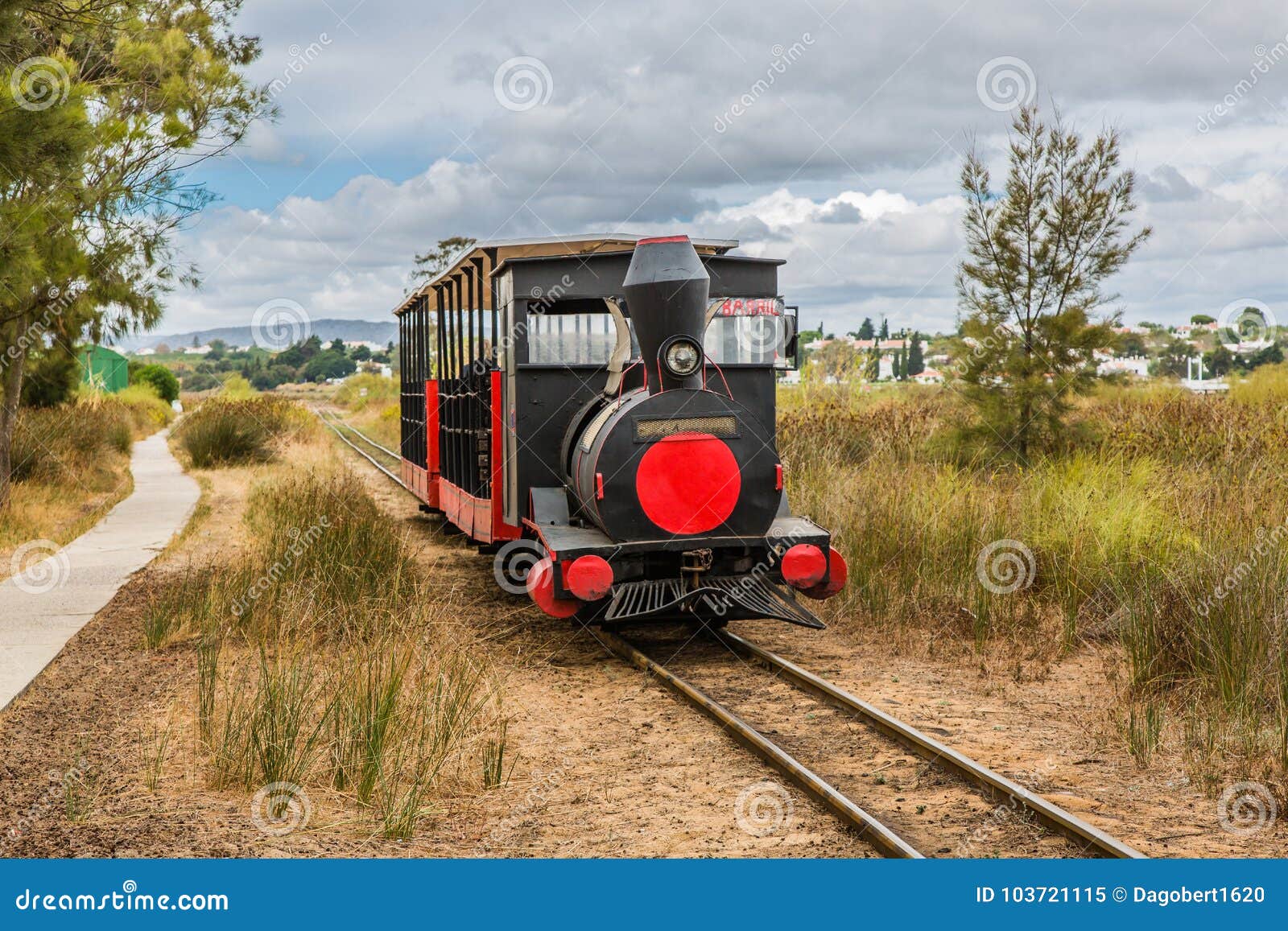 pedras d`el rei train near tavira, portugal