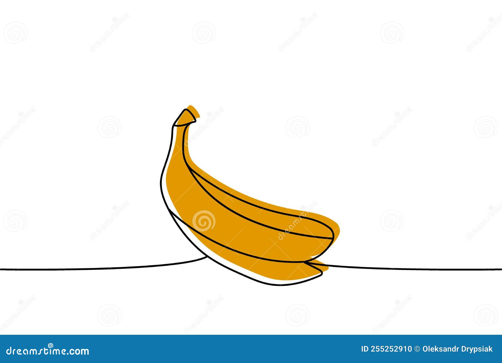 Banana Peel On A White Background Vector Illustration On White