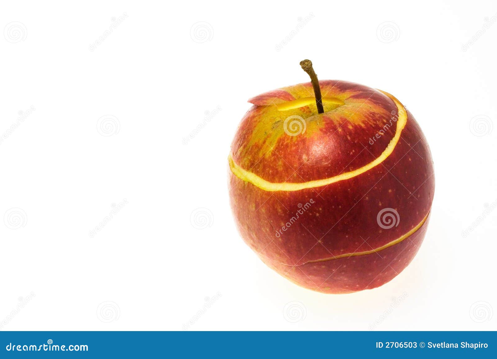 Peeled Apple stock image. Image of peeling, kitchen, fresh 2706503