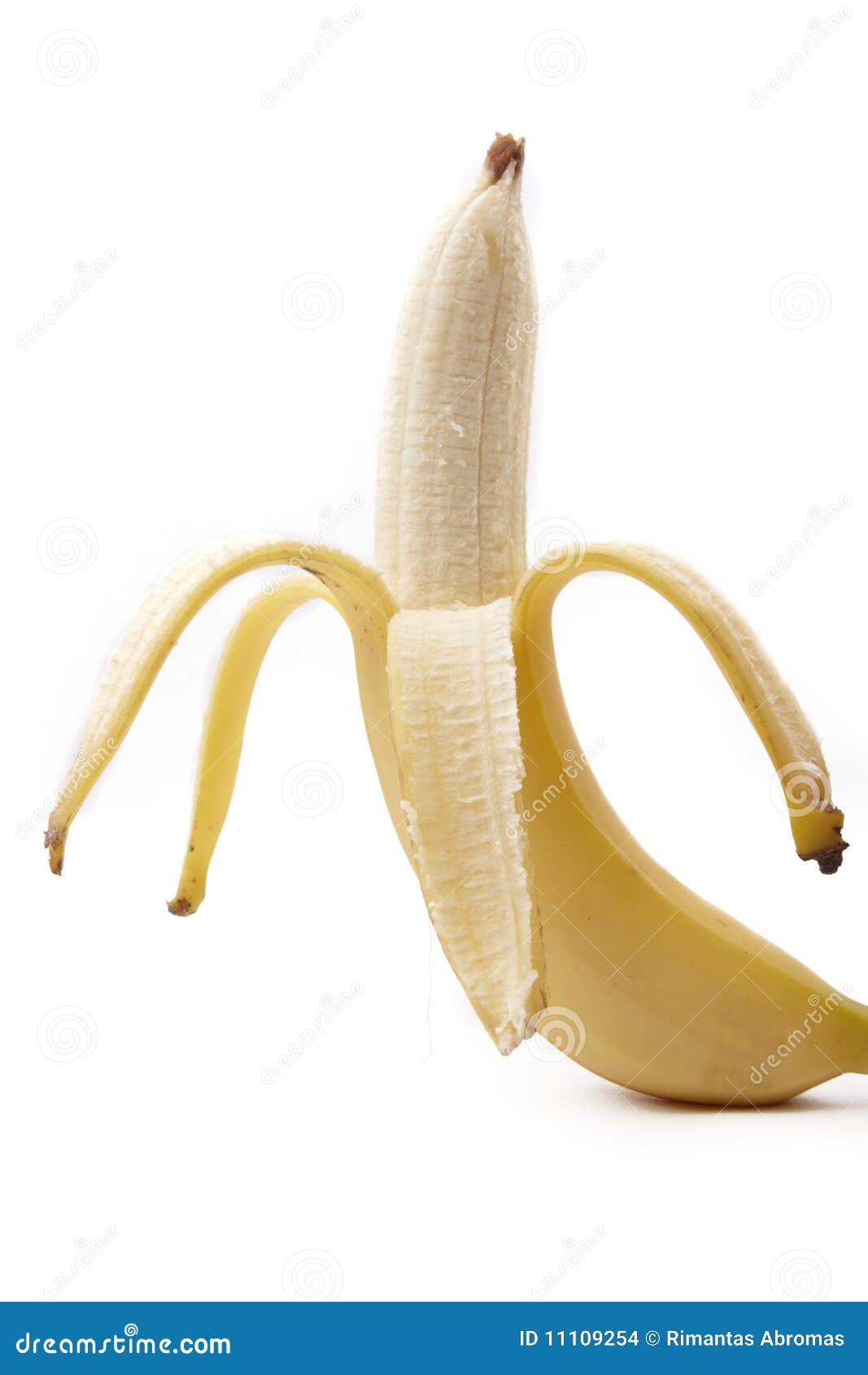 Peeled banana stock photo. Image of ripe, ingredient 11109254