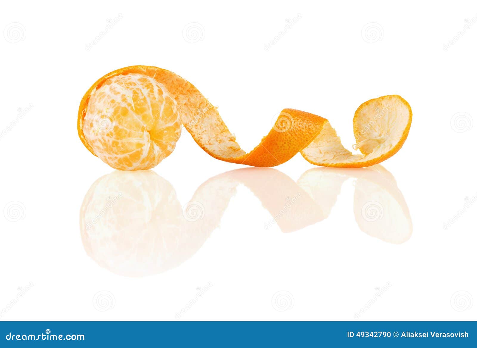 Peeled clementine stock photo. Image of freshness, close 49342790