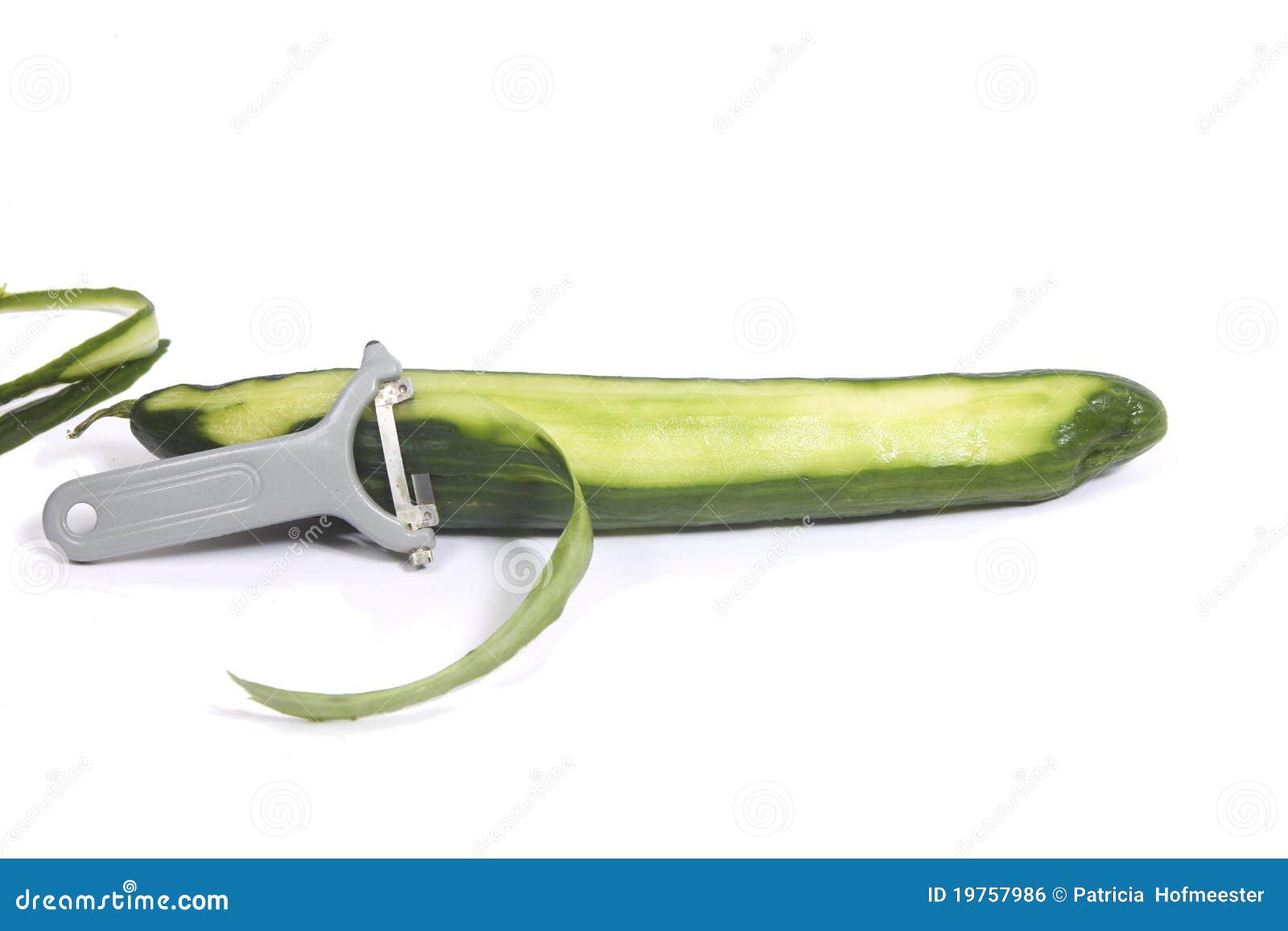 Peeled Cucumber Royalty Free Stock Image Image 19757986