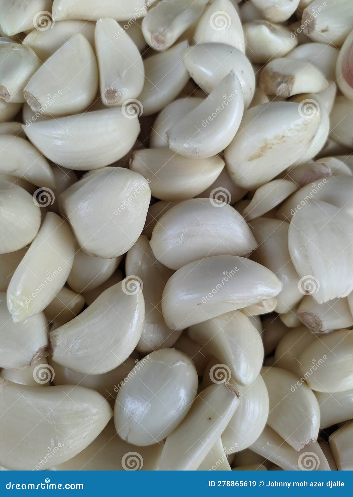 Peeled Garlic at Wholesale Market Stock Image Image of spice, market