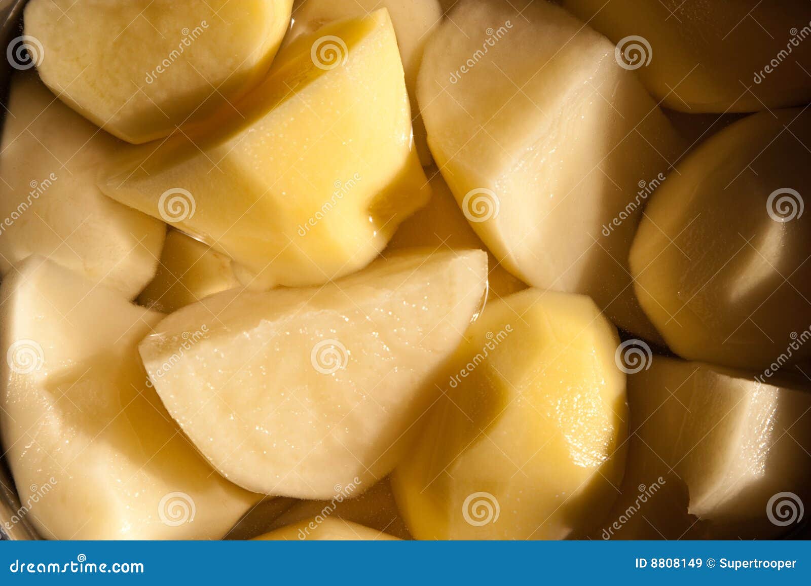Peeled potatoes stock image. Image of spud, closeup, potato 8808149
