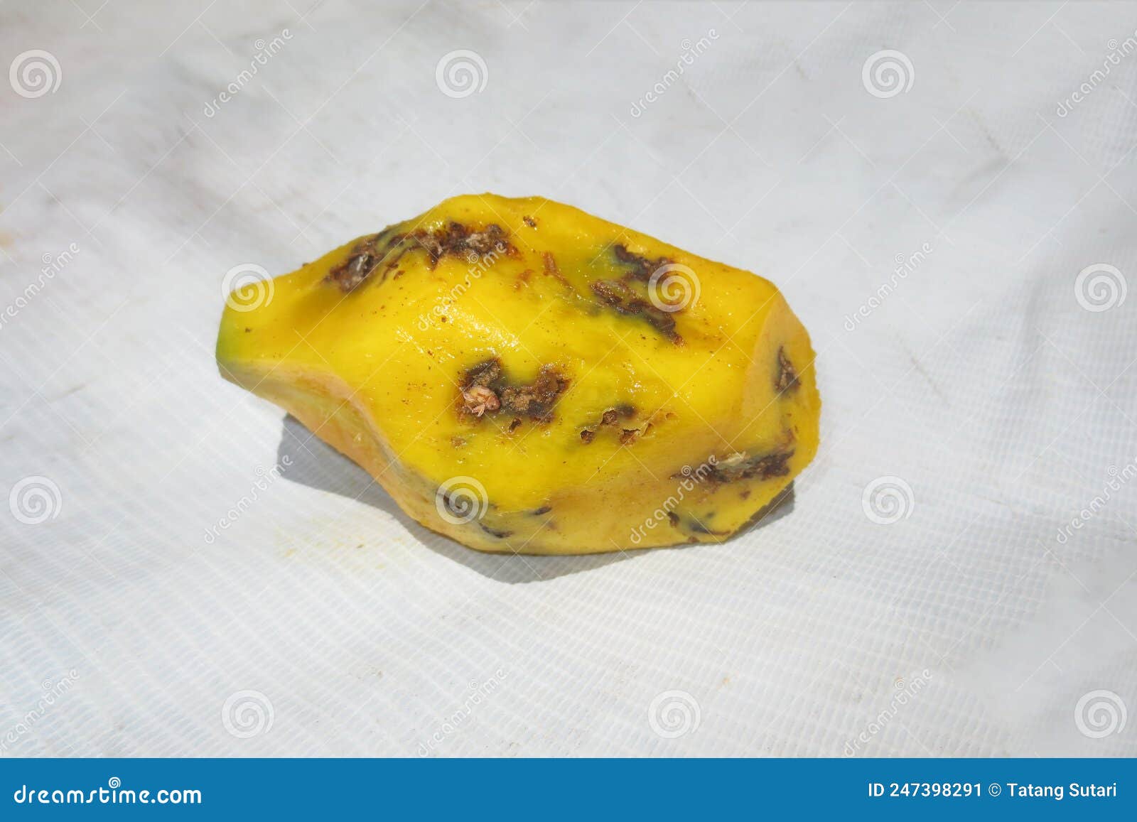 Rotten Mango Fruit Isolated On A White Stock Photo, Picture and Royalty  Free Image. Image 28898519.