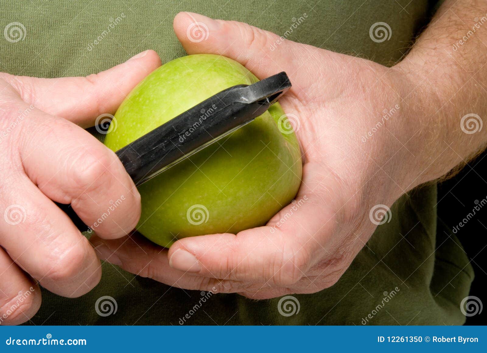 Peeling an Apple stock photo. Image of fruit, peel, healthy 12261350
