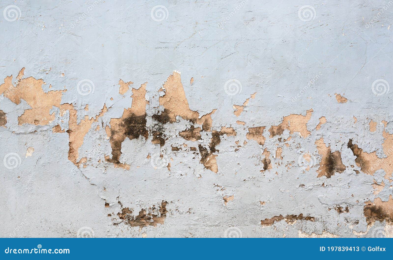 Peeling Paint on a Cement Wall Surface Stock Image Image of rusted