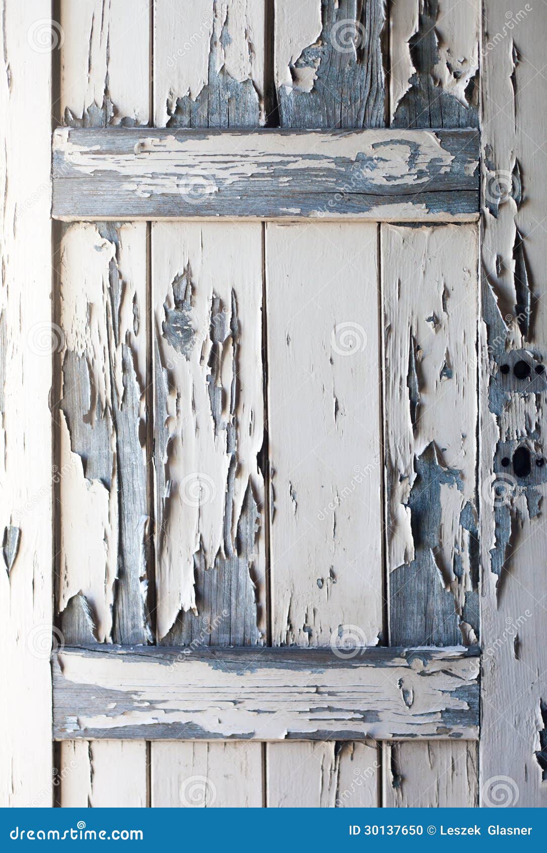 Peeling Paint On Old Wooden Door, Texture Stock Photo ...