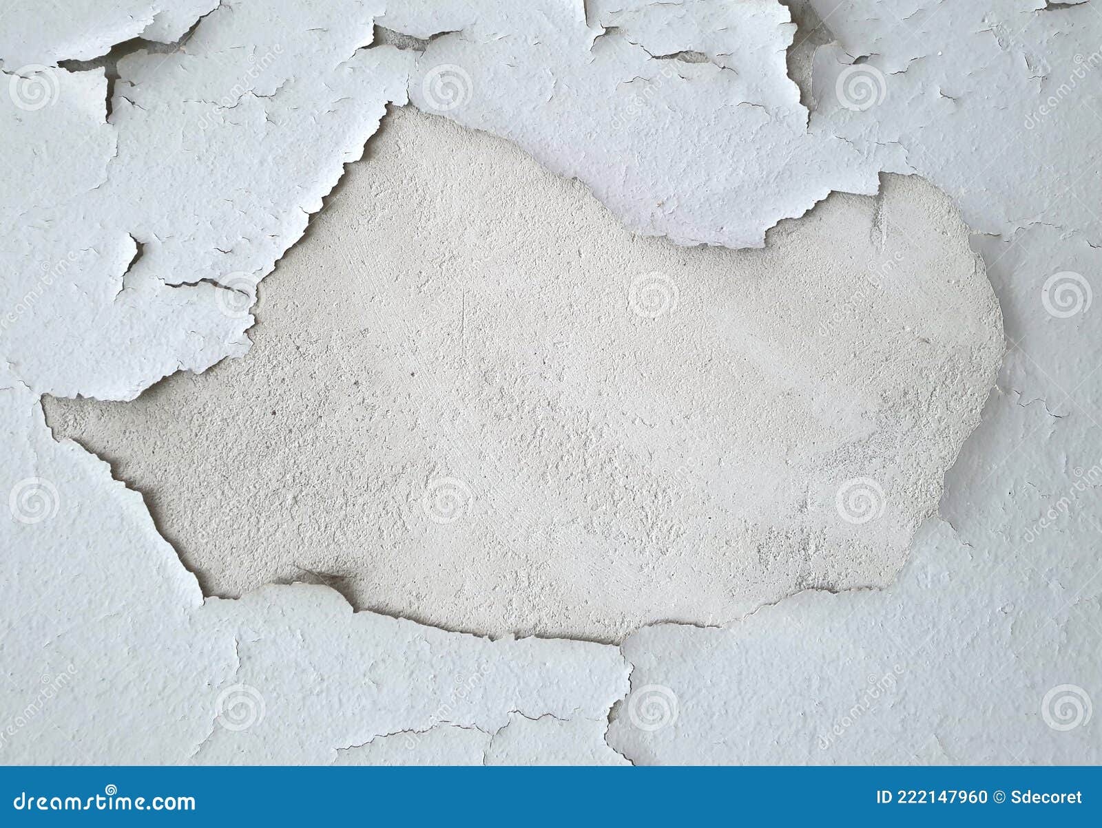 Peeling Paint Texture. Grunge Painting on Damaged Wall Stock Photo