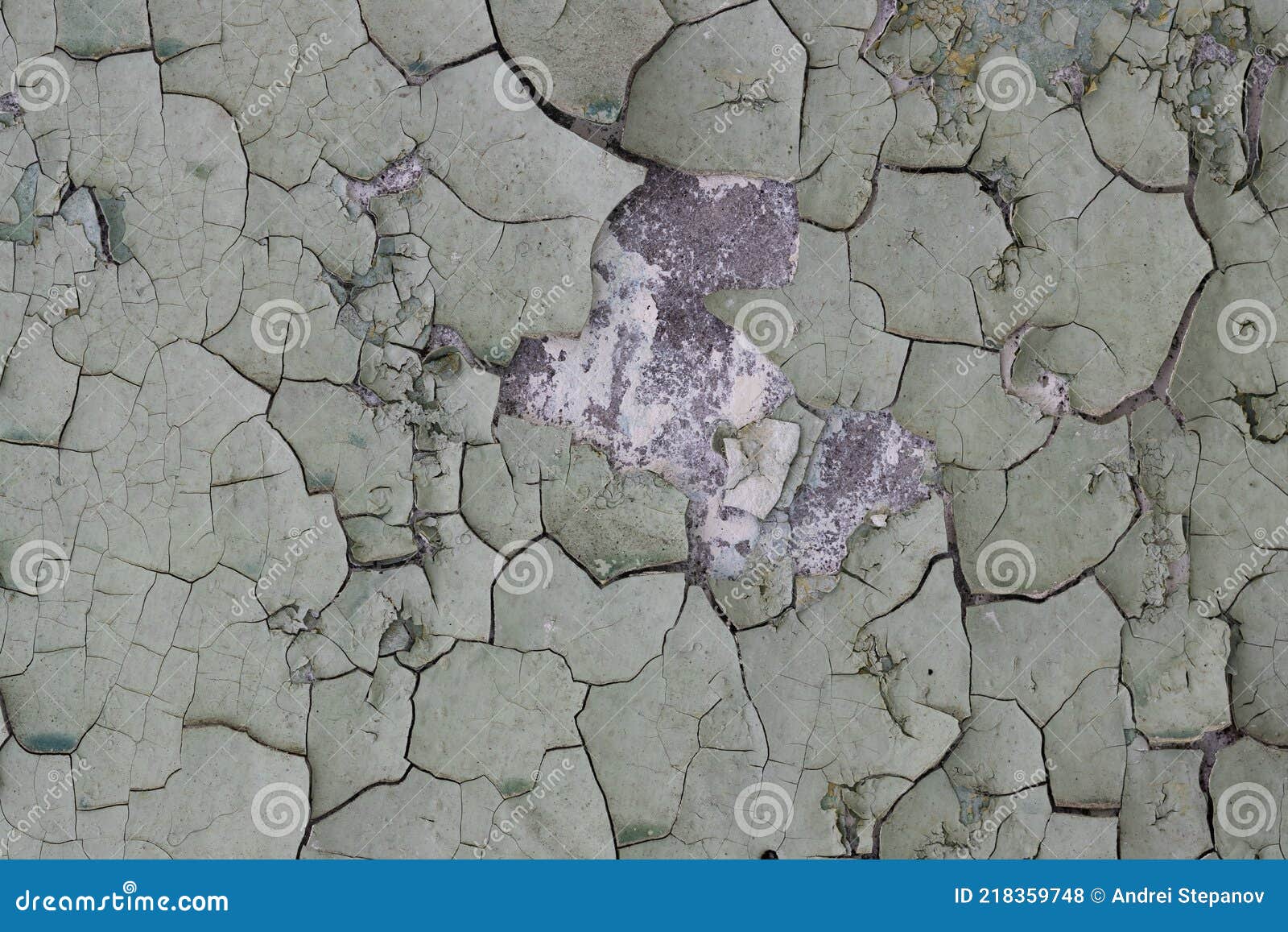 Peeling Paint on the Wall. Old Concrete Wall with Cracked Flaking Paint