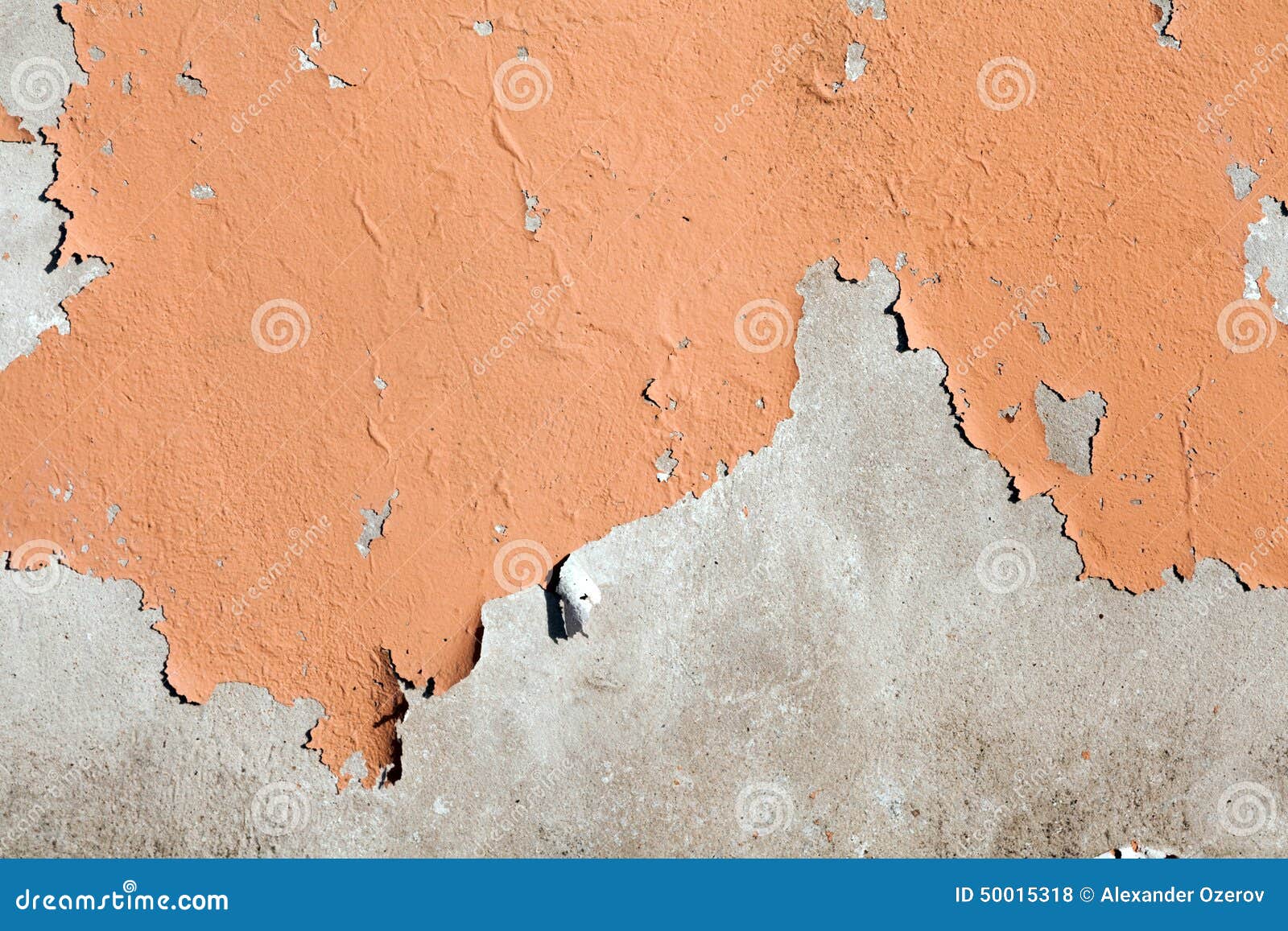 Peeling Painted Cement Wall Stock Photo - Image of rusty, grey: 50015318