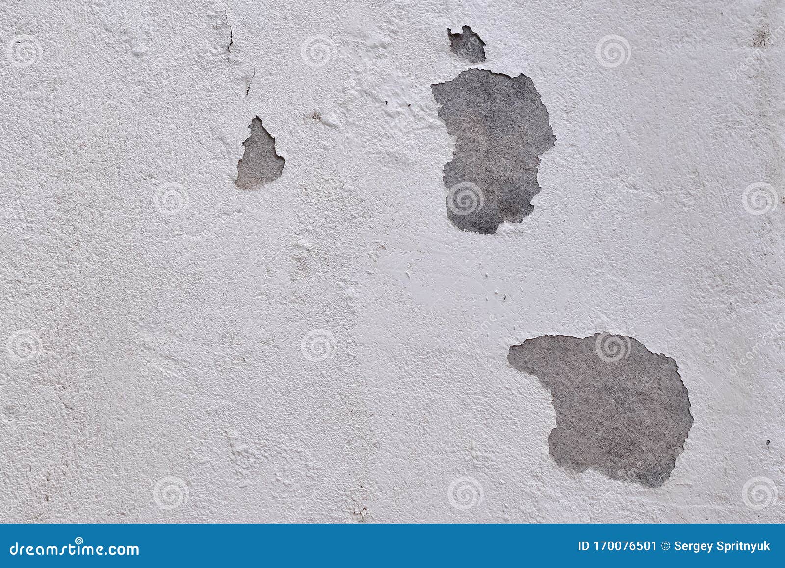 Peeling White Paint on Concrete Wall, Texture Stock Image Image of