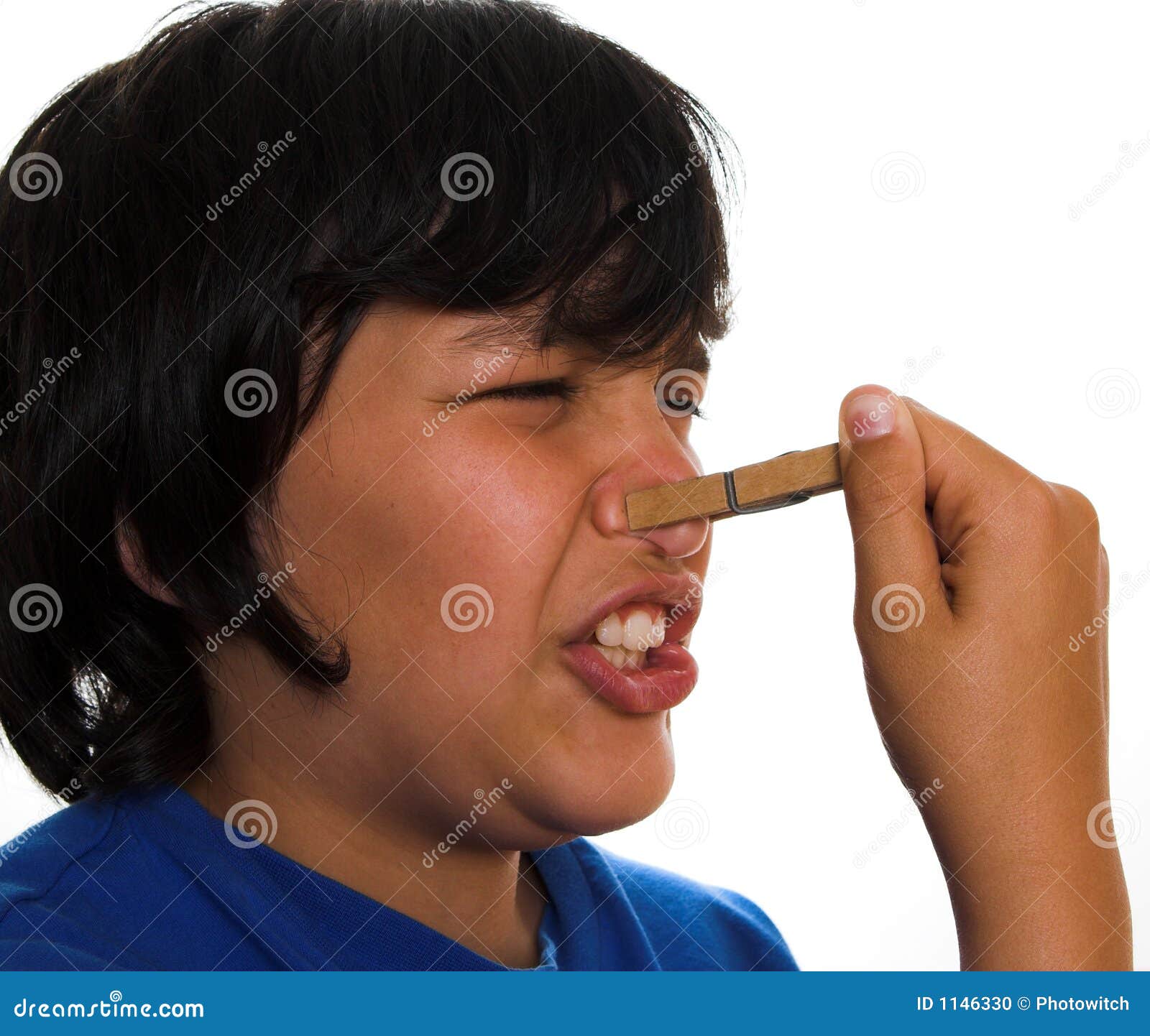 Peg on nose stock photo. Image of stench, funny, blocked 1146330