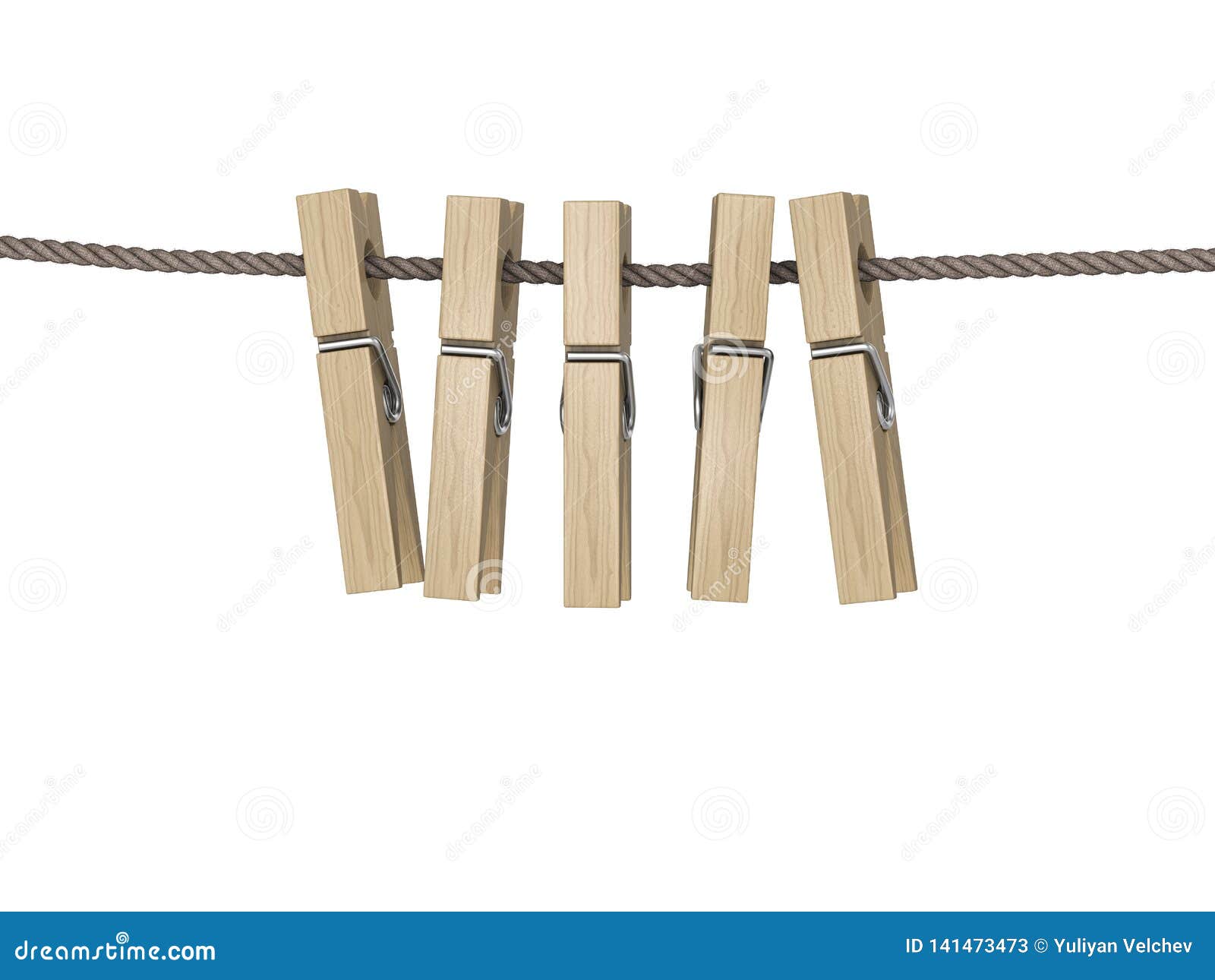 Pegs on wash line stock illustration. Illustration of line - 141473473