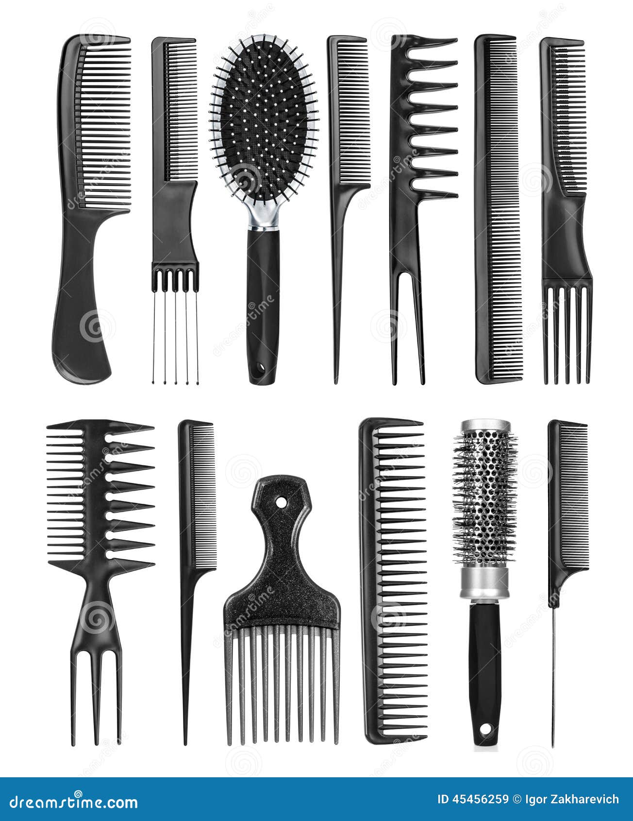 Peigne Professionnel De Coiffeur Image stock - Image du beauté, raboteuse:  45456259