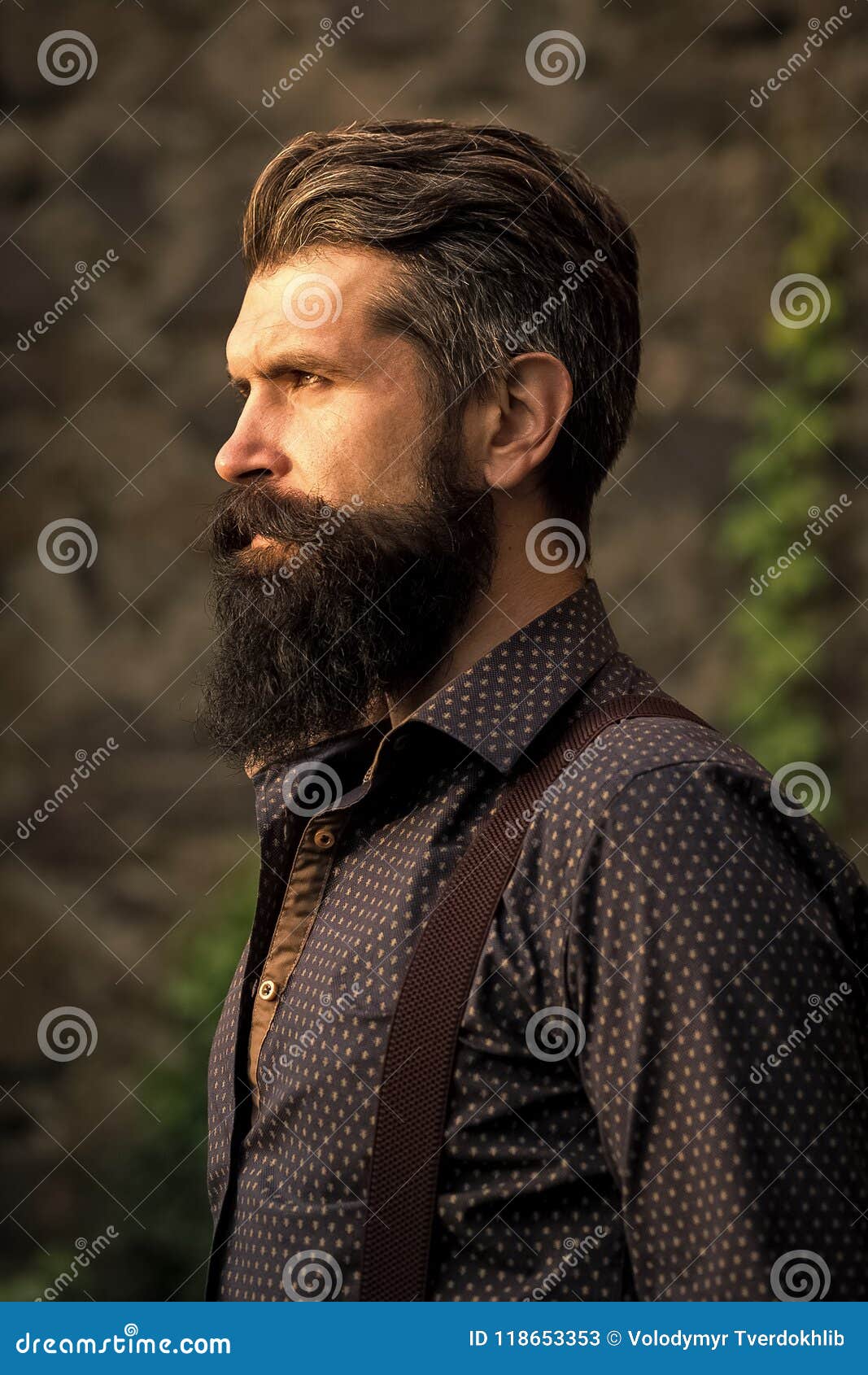 Peinado Elegante De Una Barba Hombre Barbudo Elegante Al Aire Libre Imagen  de archivo - Imagen de manera, retrato: 118653353