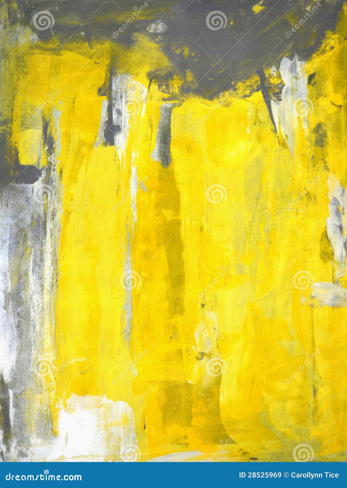 Peinture Grise Et Jaune D'art Abstrait Image stock - Image ...
