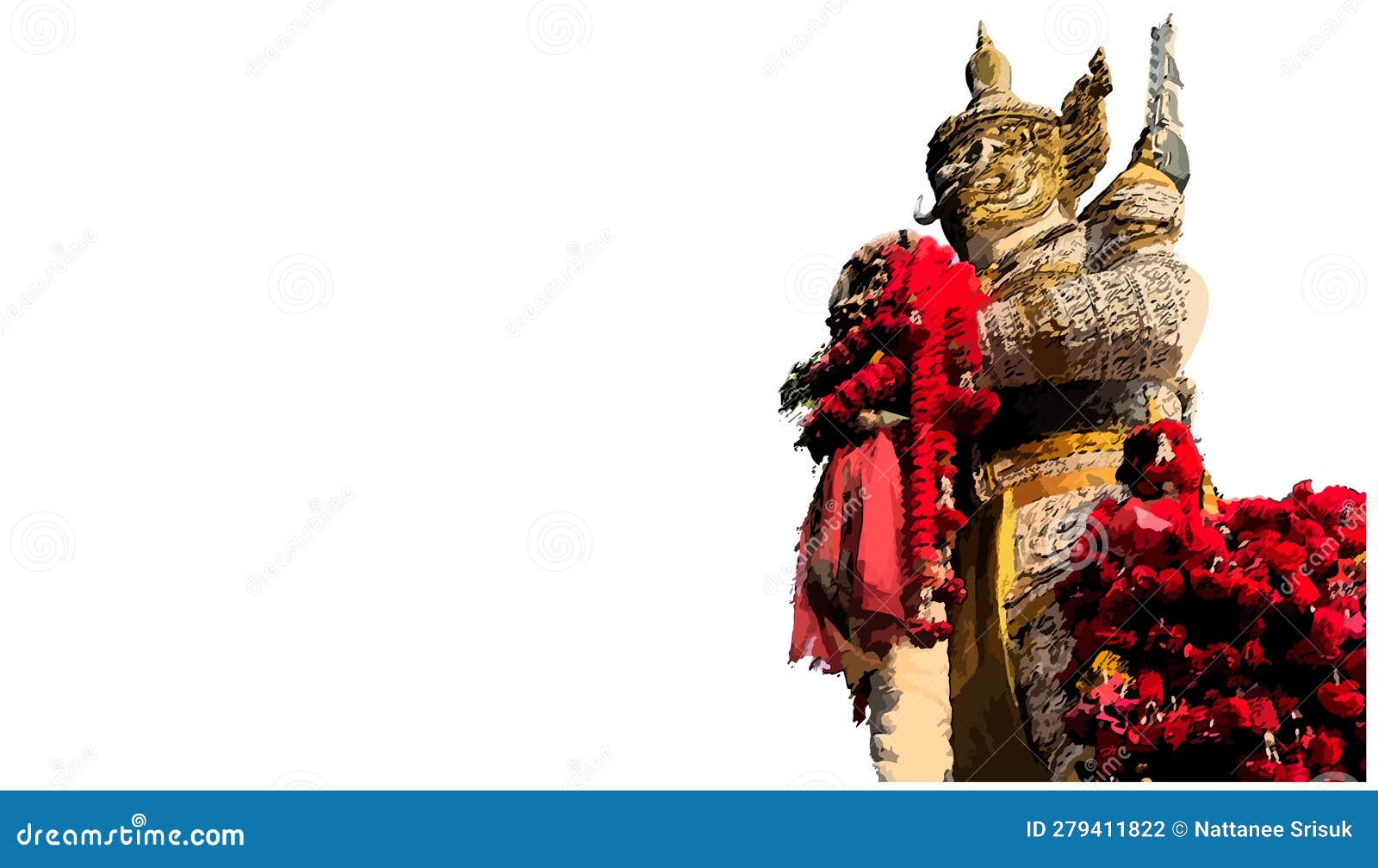 Peinture. Thao Wessuwan. Thao Wessuwan Talisman. Est Le Dieu De La Richesse. Symbole D