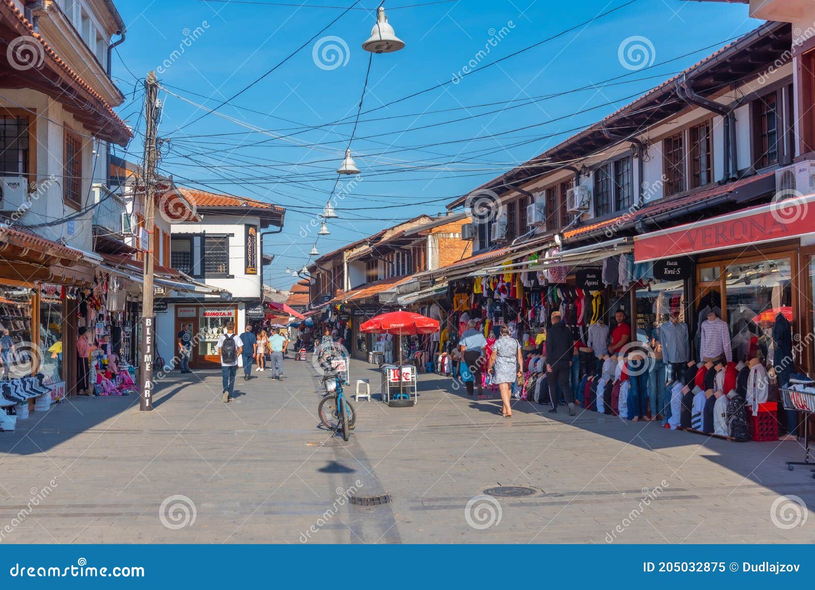 PEJA, KOSOVO, SEPTEMBER 17, 2019: People are Strolling through Bazaar ...