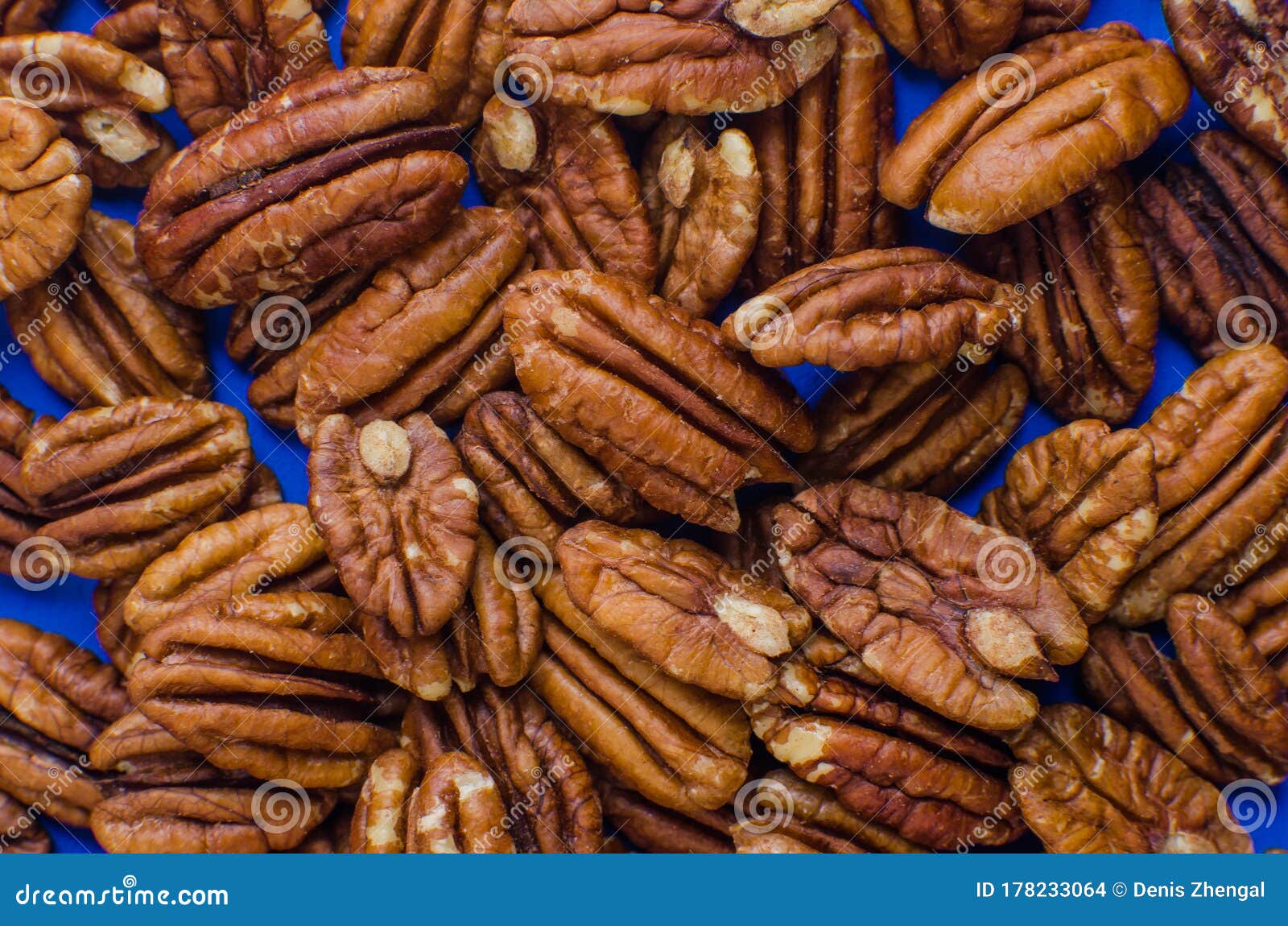 Pekan Nuts Background Closeup Pekan Seeds Top View Stock Photo Image Of Horizontal Eating 178233064