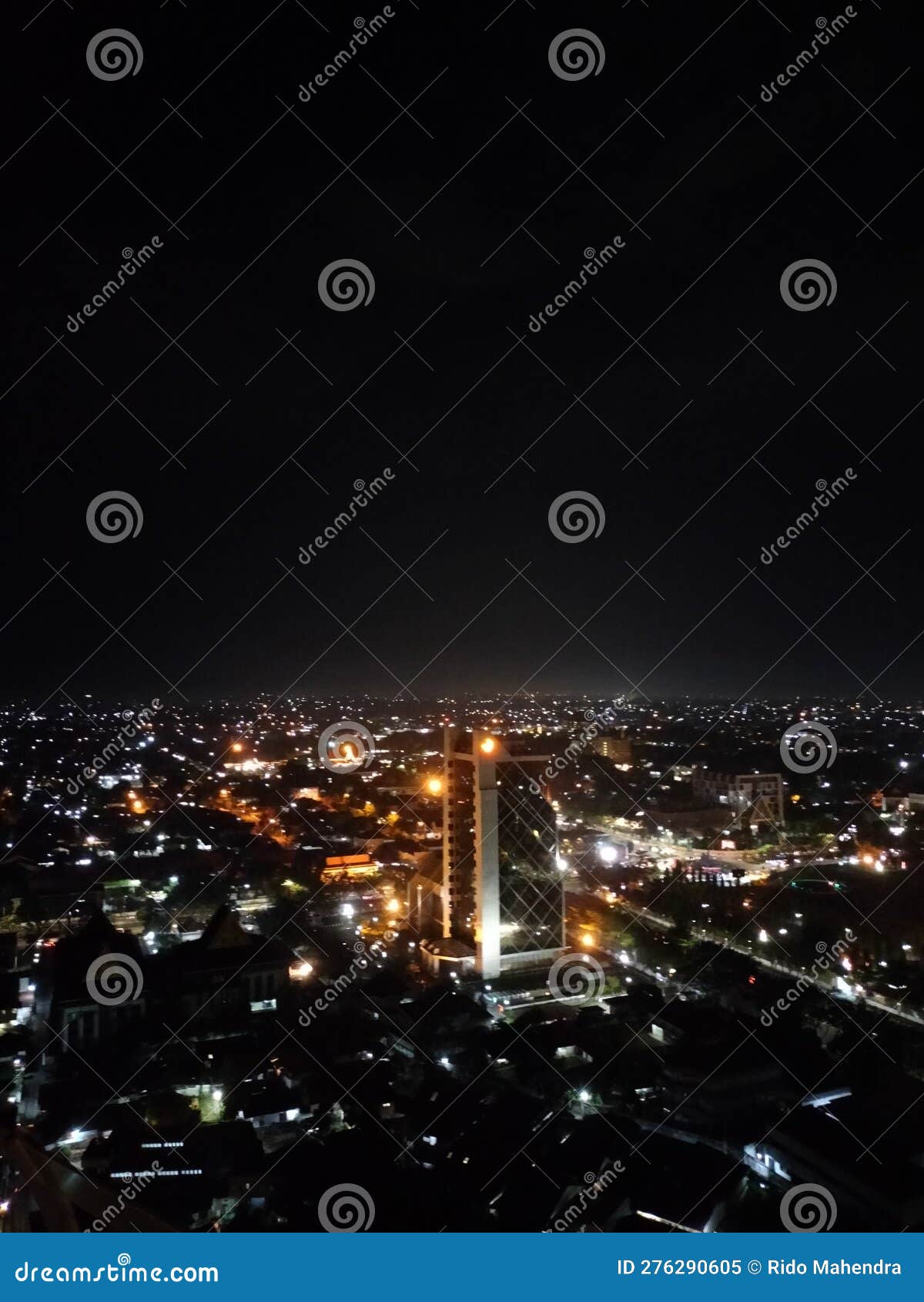 Pekanbaru city editorial image. Image of city, evening - 276290605