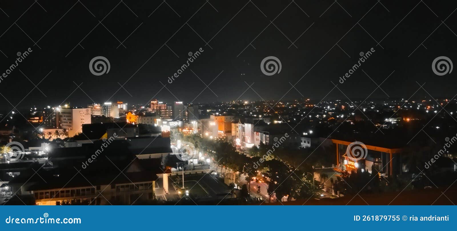PEKANBARU CITY at NIGHT editorial image. Image of amazing - 261879755