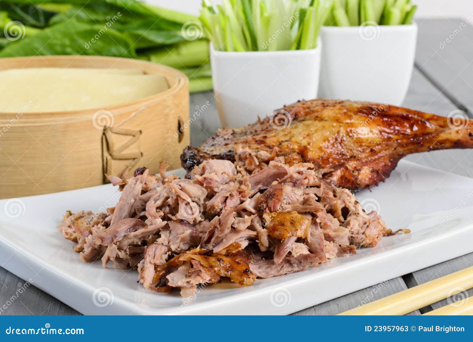 Peking-Ente stockbild. Bild von küche, teller, eingebürgert - 23957963