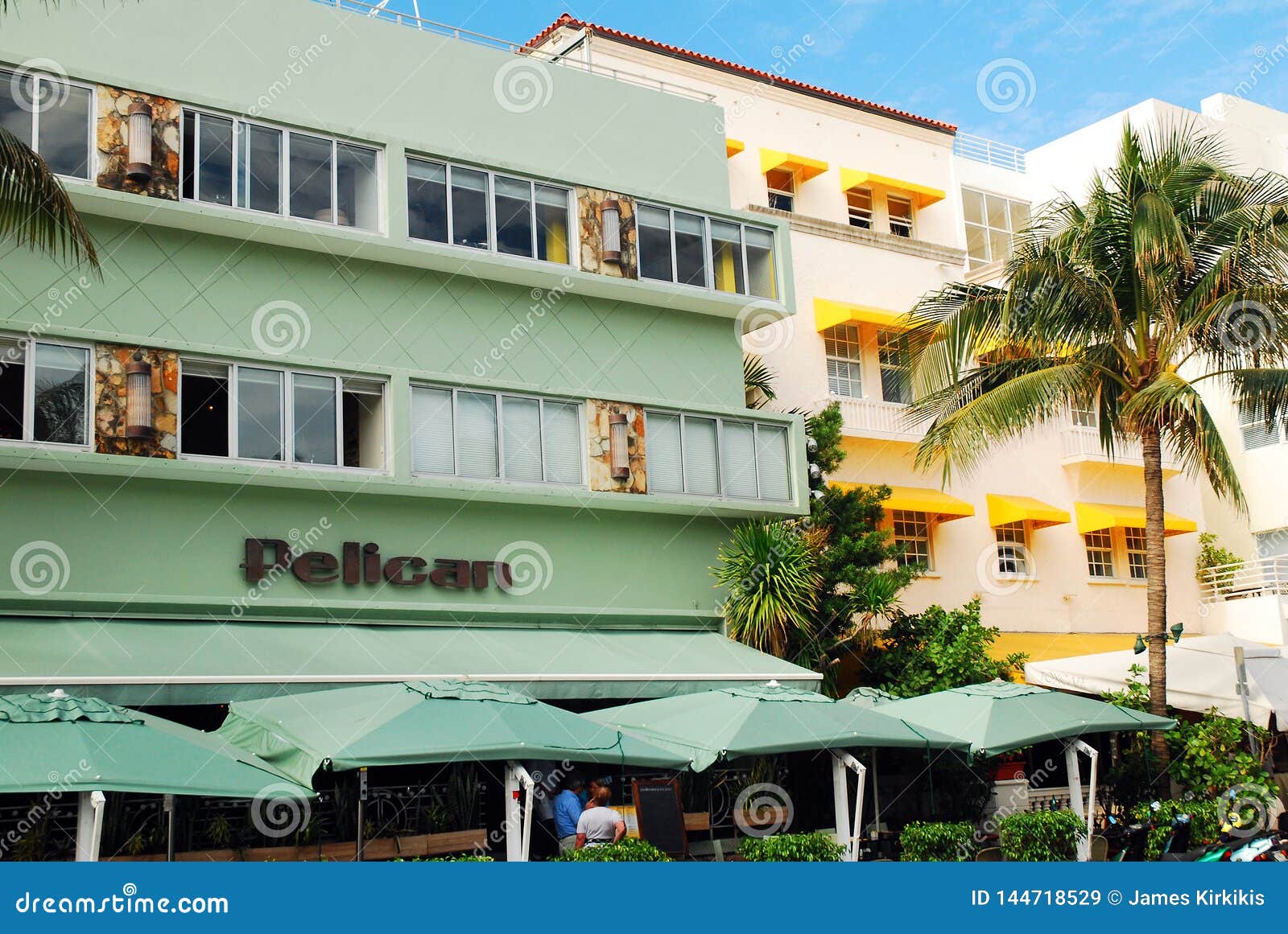 Pelican Hotel, Miami Beach editorial stock image. Image of business