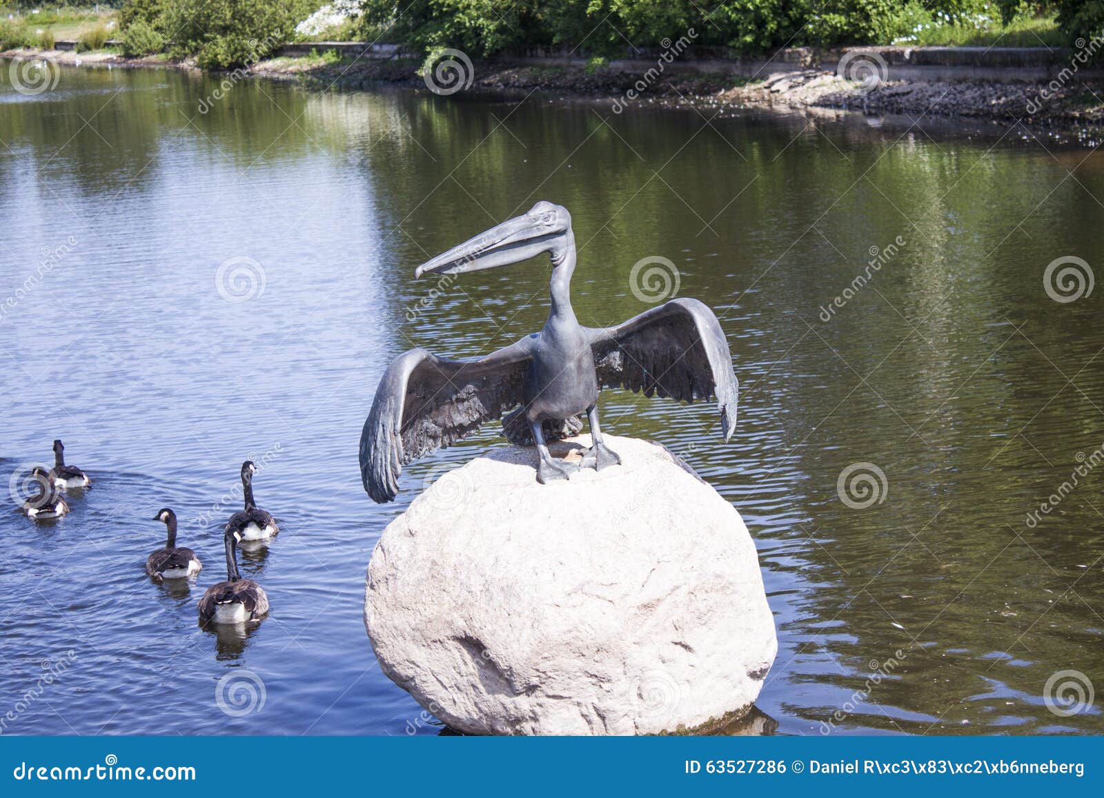 Pelican statue stock photo. Image of food, tropical, sunny 63527286