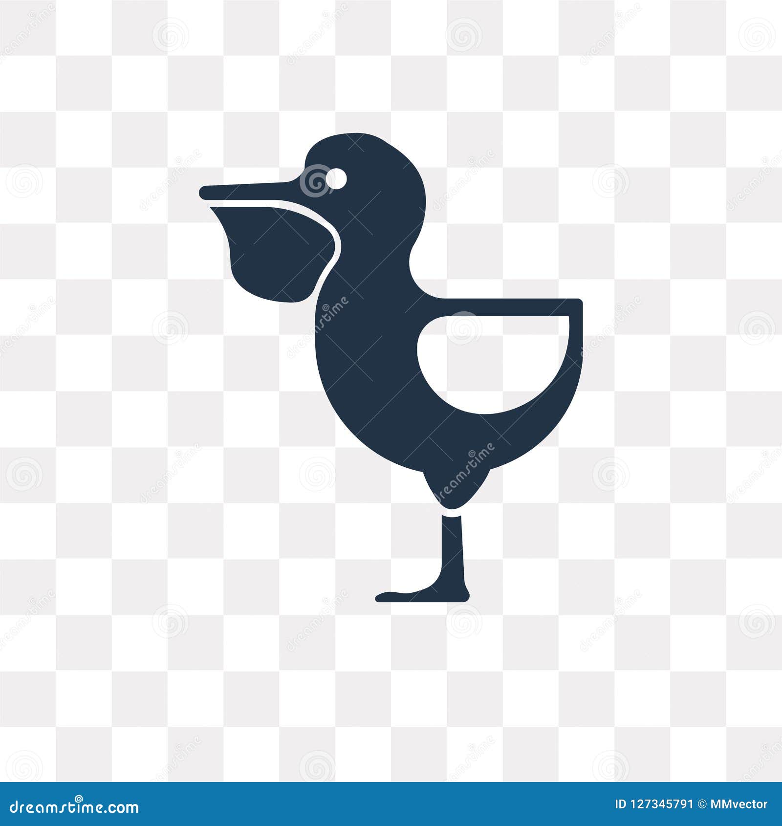 pelican  icon  on transparent background, pelican