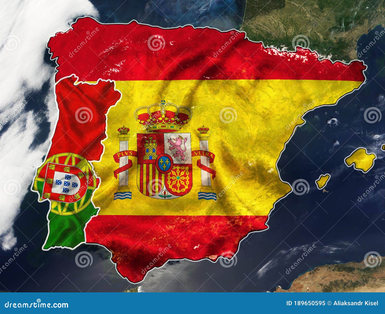 Mapa Portugal Espanha Península Ibérica Banner Laminado - SPM - Banner para  Festa - Magazine Luiza