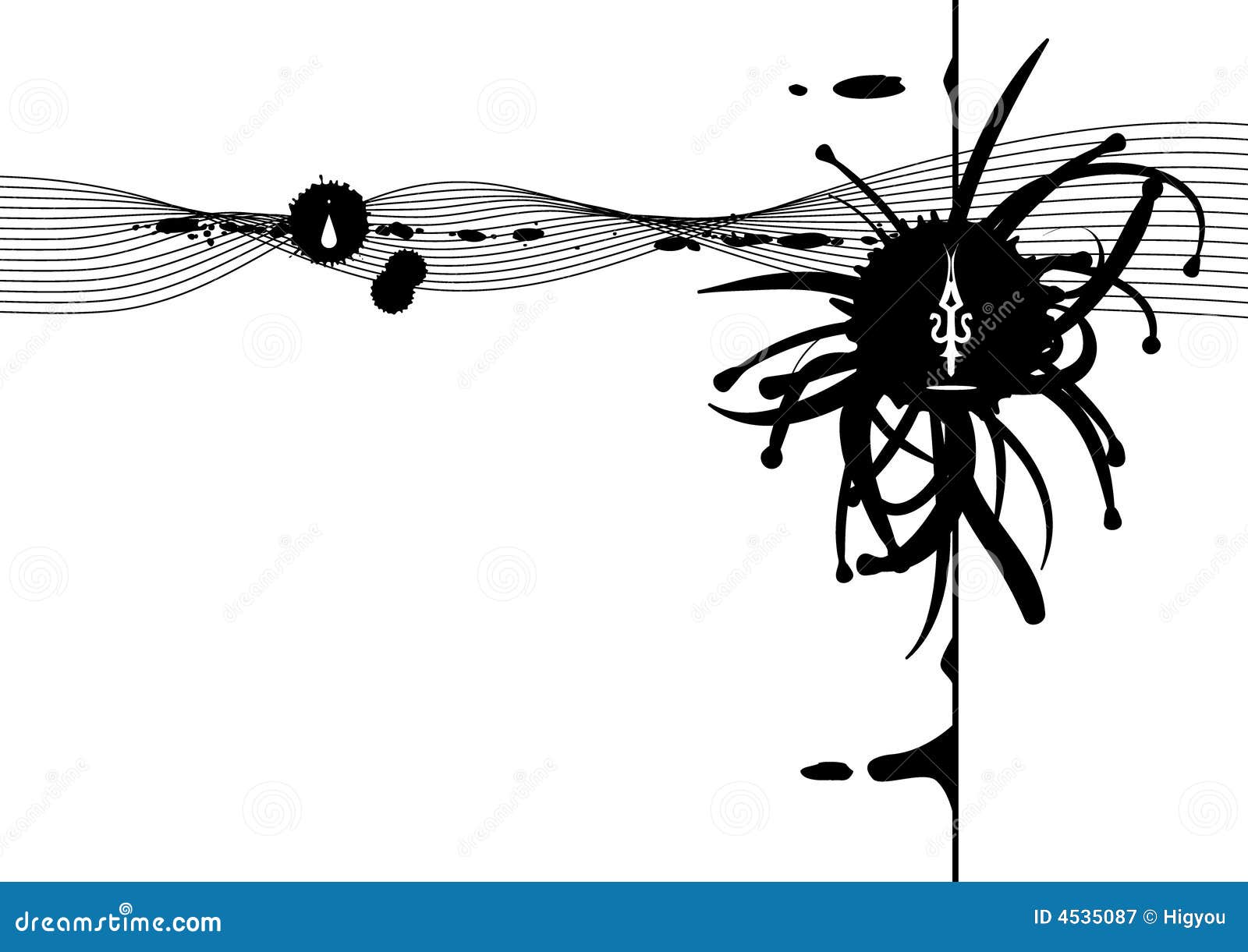 Pen Grunge stock vector. Illustration of black, drop, vector 4535087