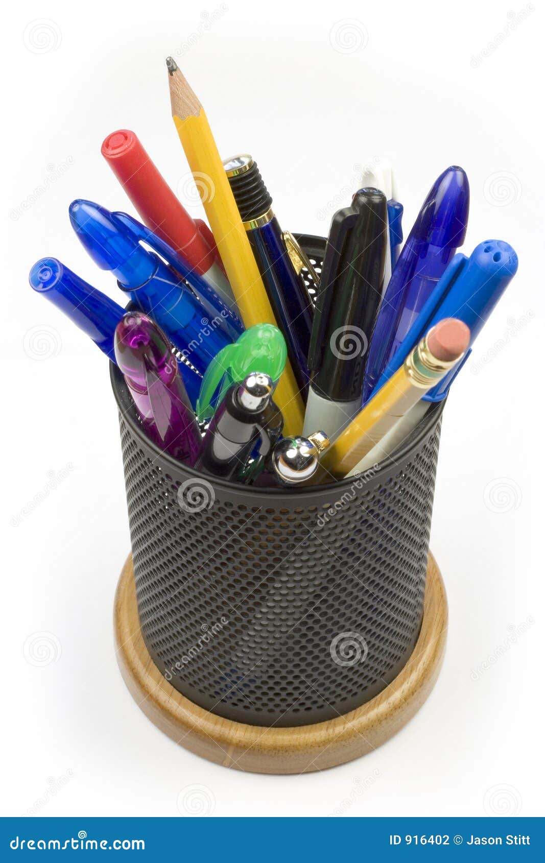 Pen Holder stock photo. Image of holders, pencils, white 916402